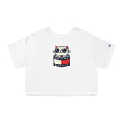 Tommy Hilficat x Champion Pop-Up Kitty Graphic Cropped T Shirt