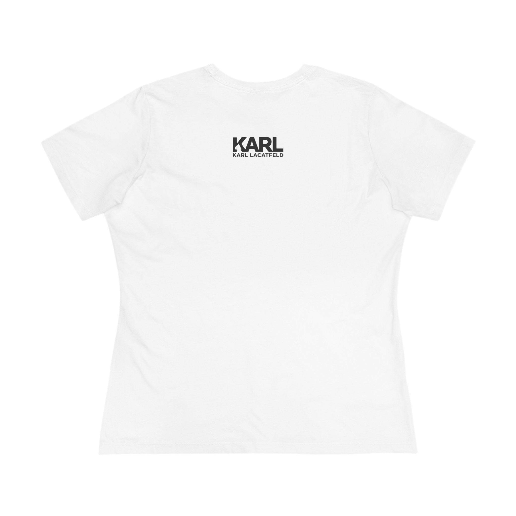 Back view Karl Lacatfeld Cat Shirts For Women in White