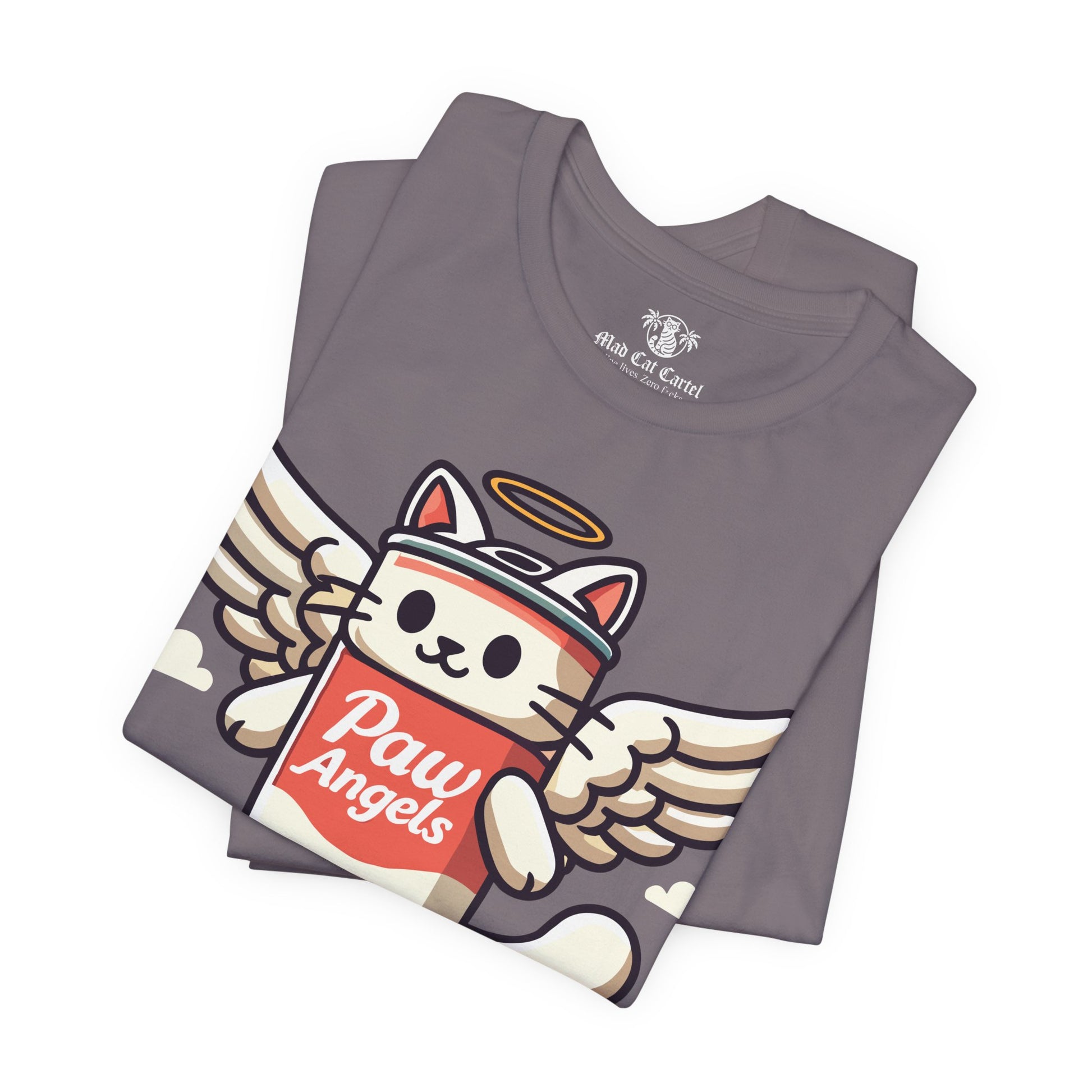 Folded Storm Paw Angels skate t shirts – funny cat lovers gifts