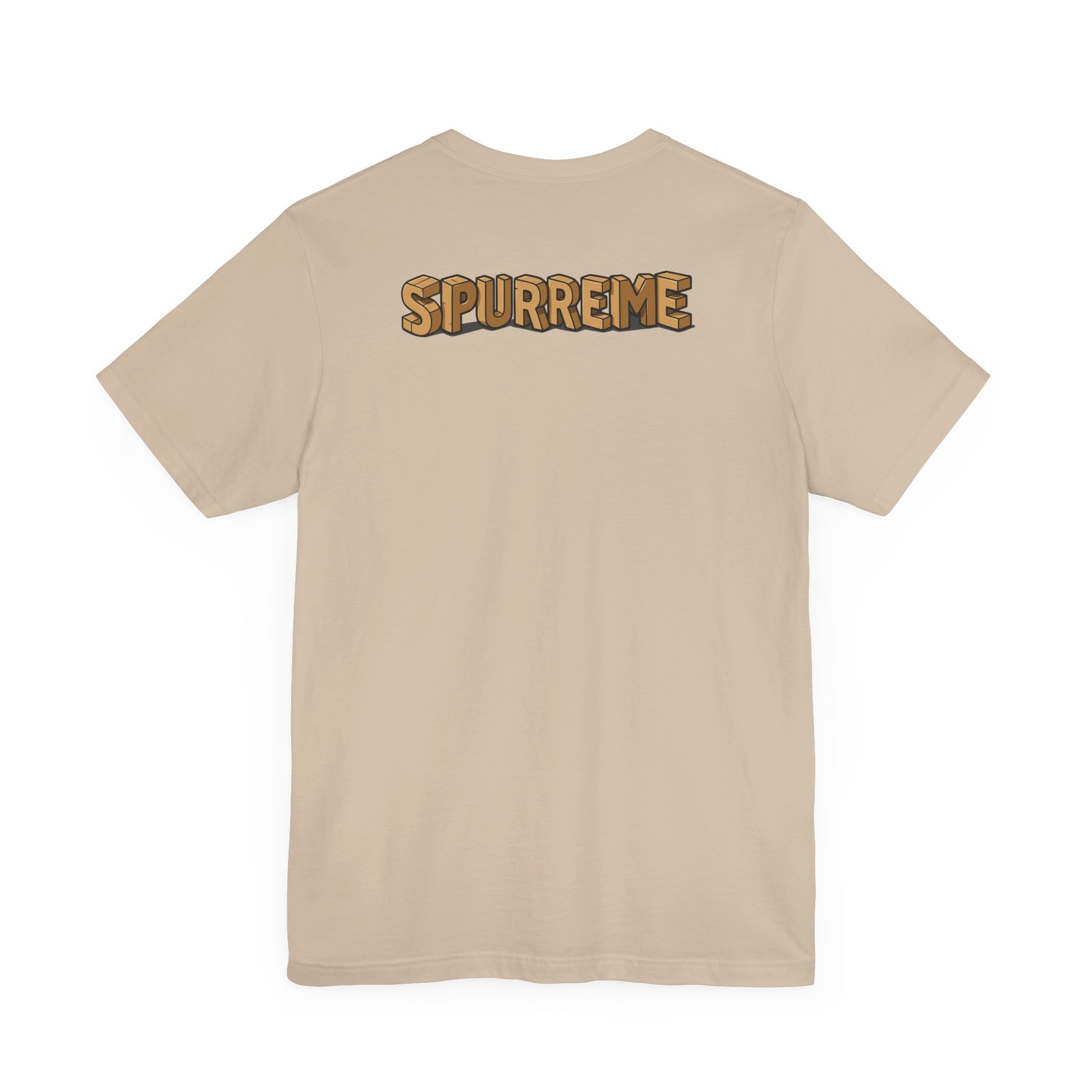 Tan t shirt back logo ladies cat t shirt