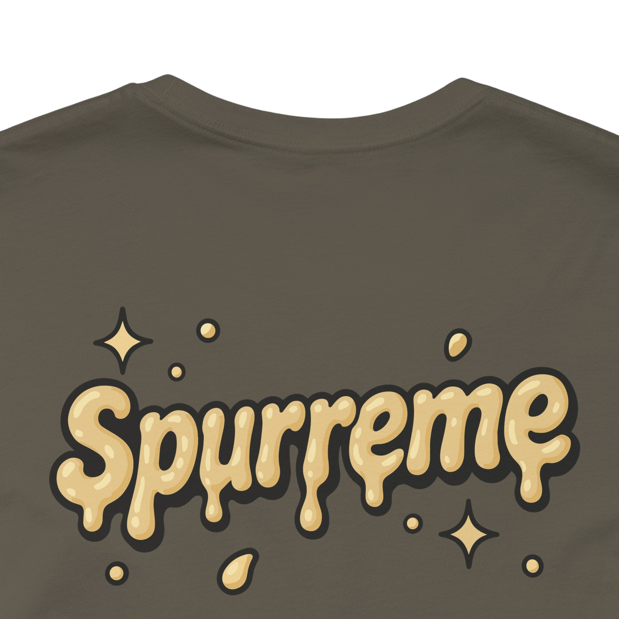 Army green t shirt back view funny t shirts for women