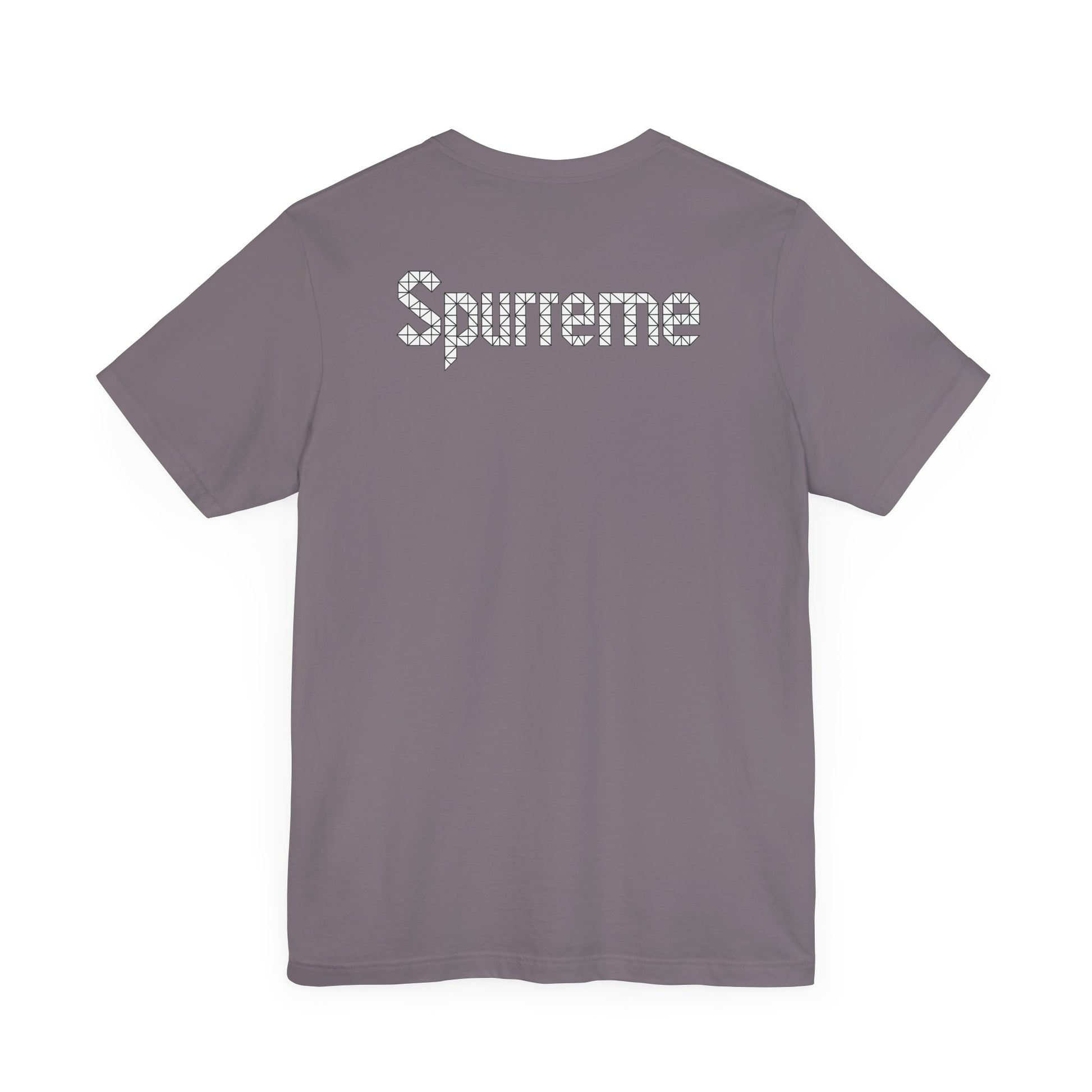 Spurreme Triangular Vision Cat Graphic T Shirt in Storm back print, cat lover t shirt