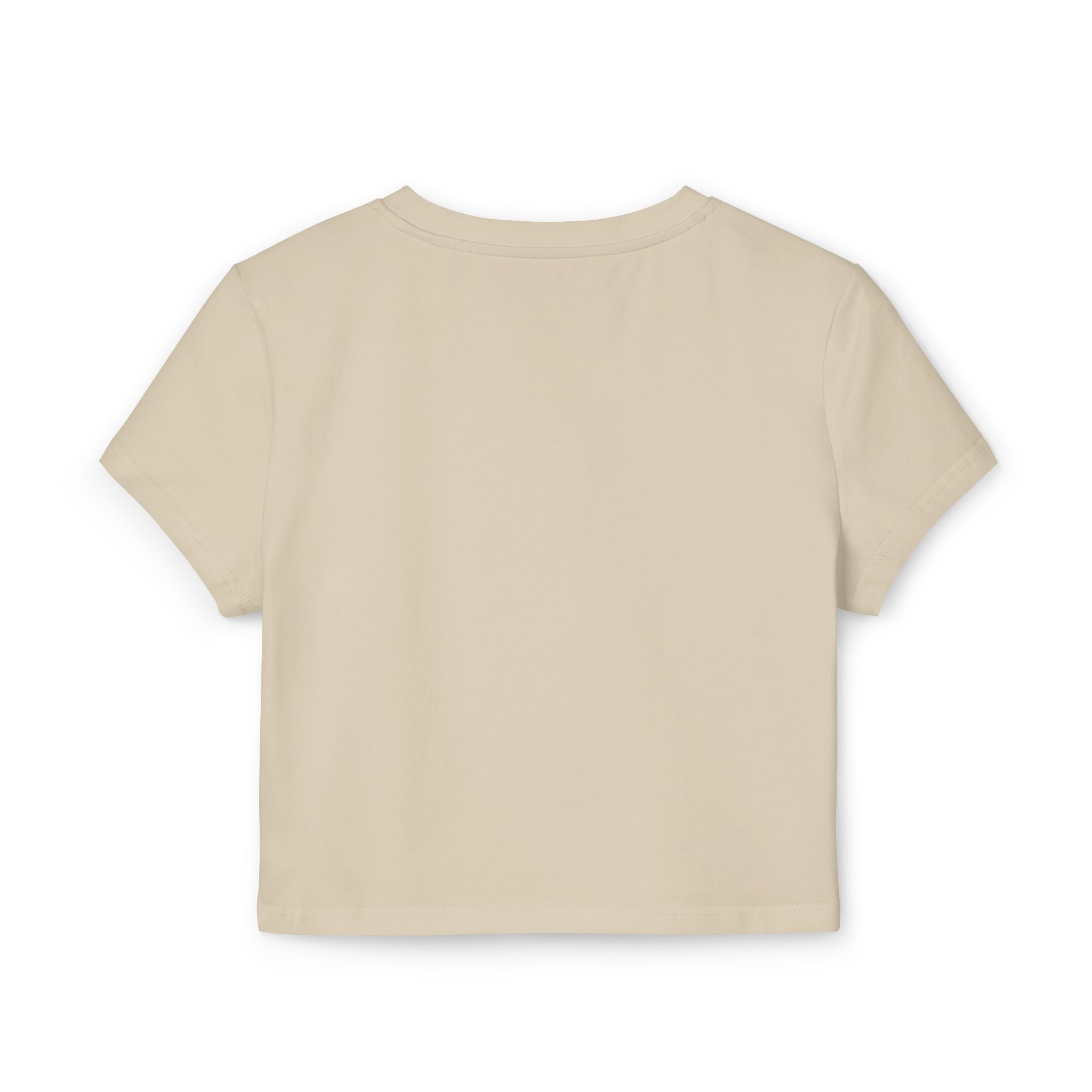 Sand baby tee back view plain design