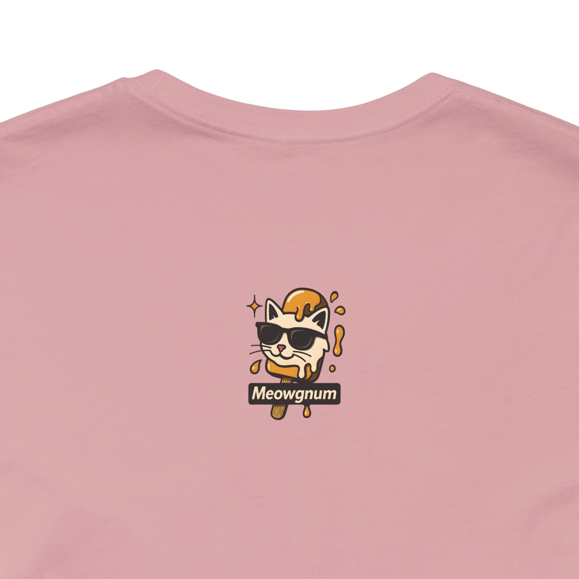 Orchid cat shirt flat back view – cat shirts for guys