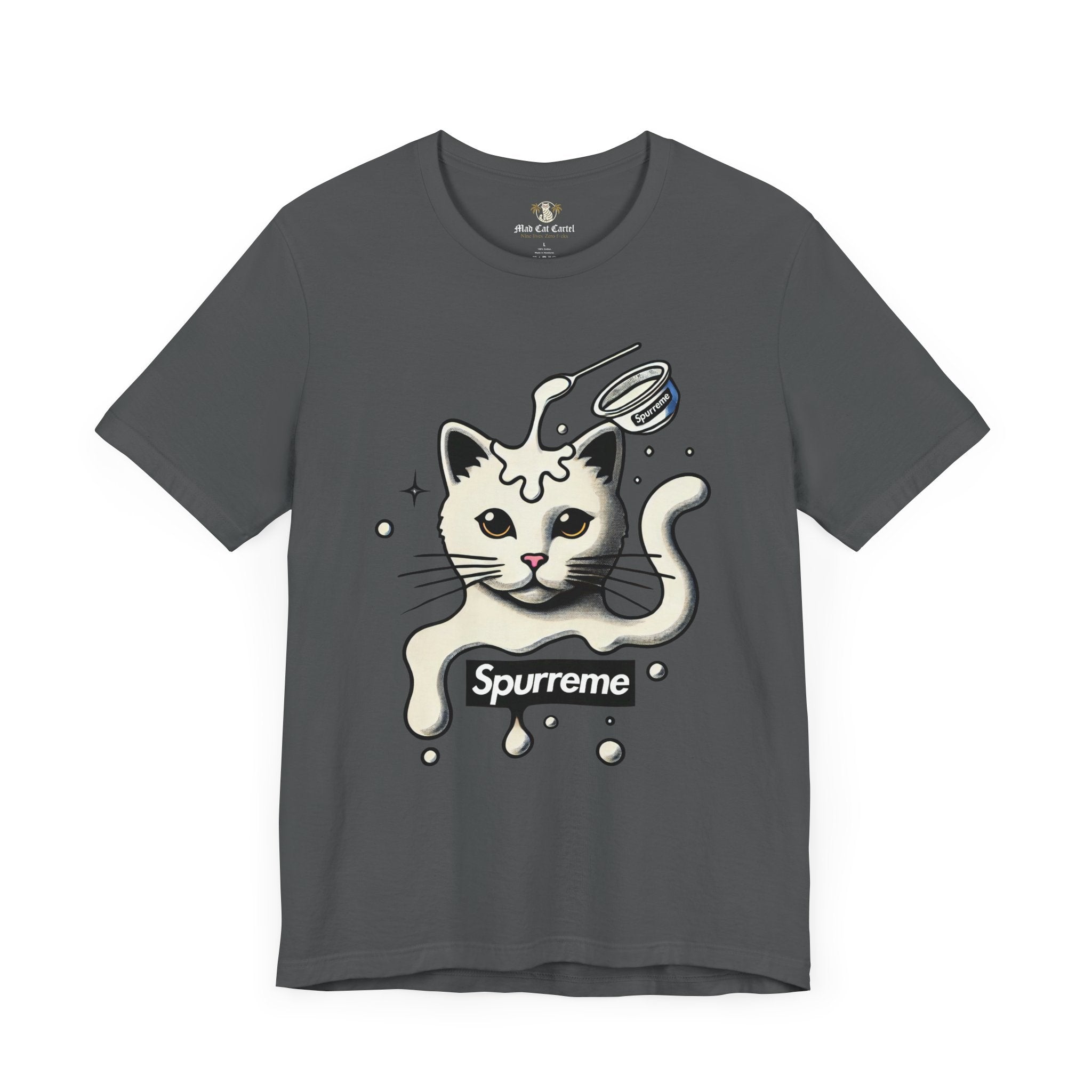 Asphalt cat graphic shirt – men's cat shirt