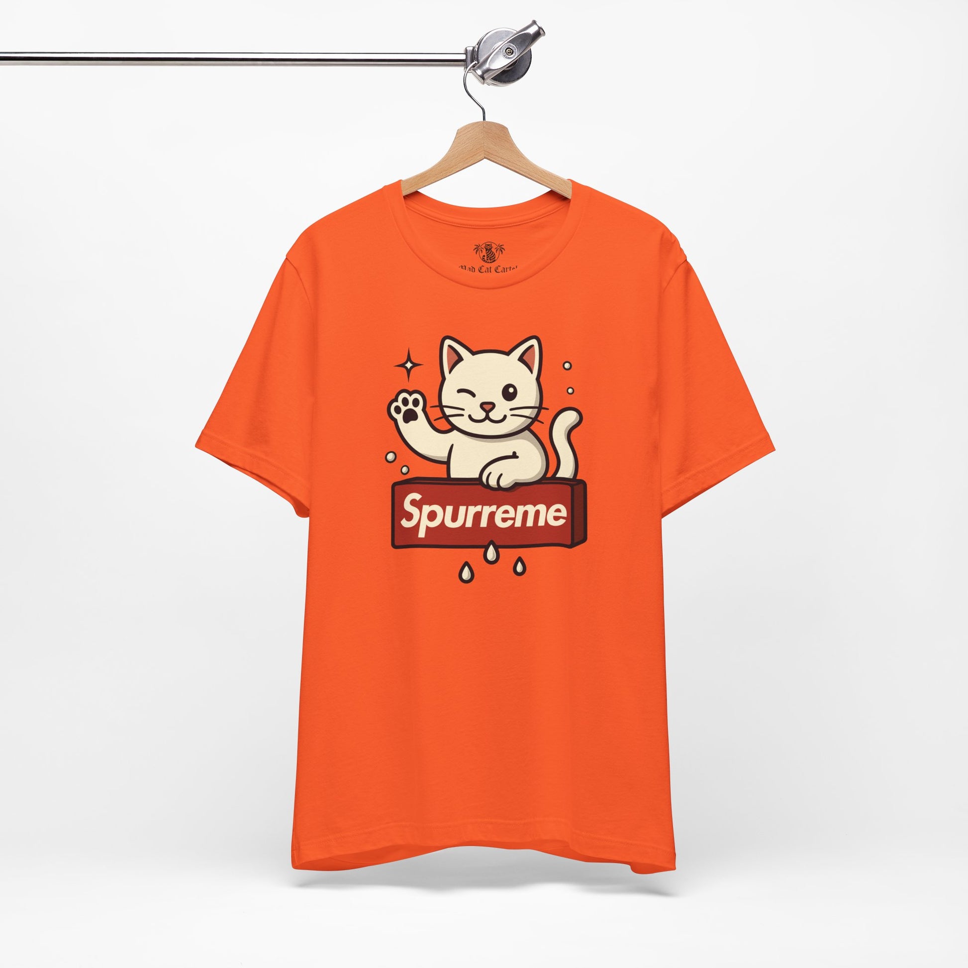 Orange t shirt hanging on wooden hanger funny adult shirts