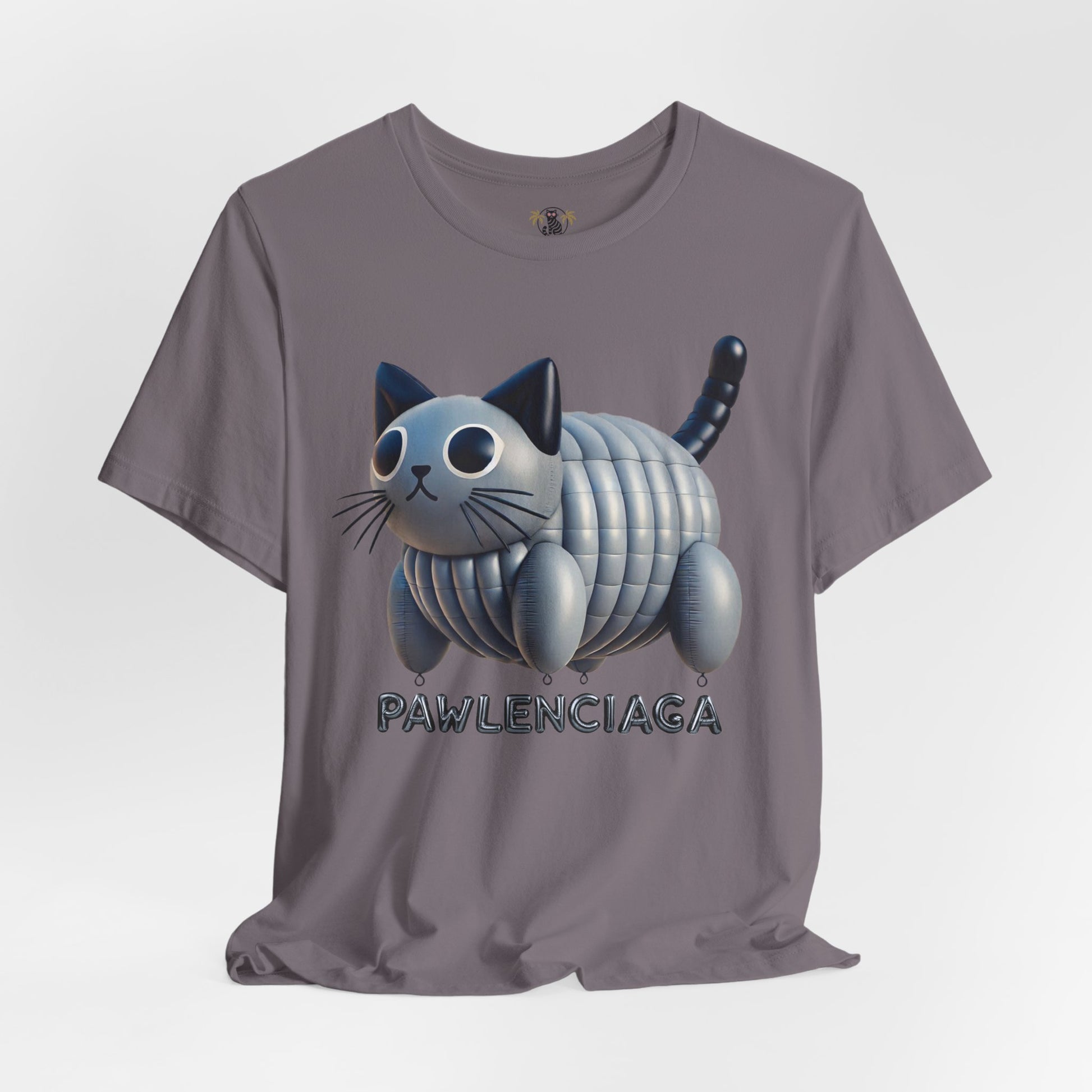 Storm Pawlenciaga Cat Balloon Graphic T Shirt wrinkled fit funny adult shirts