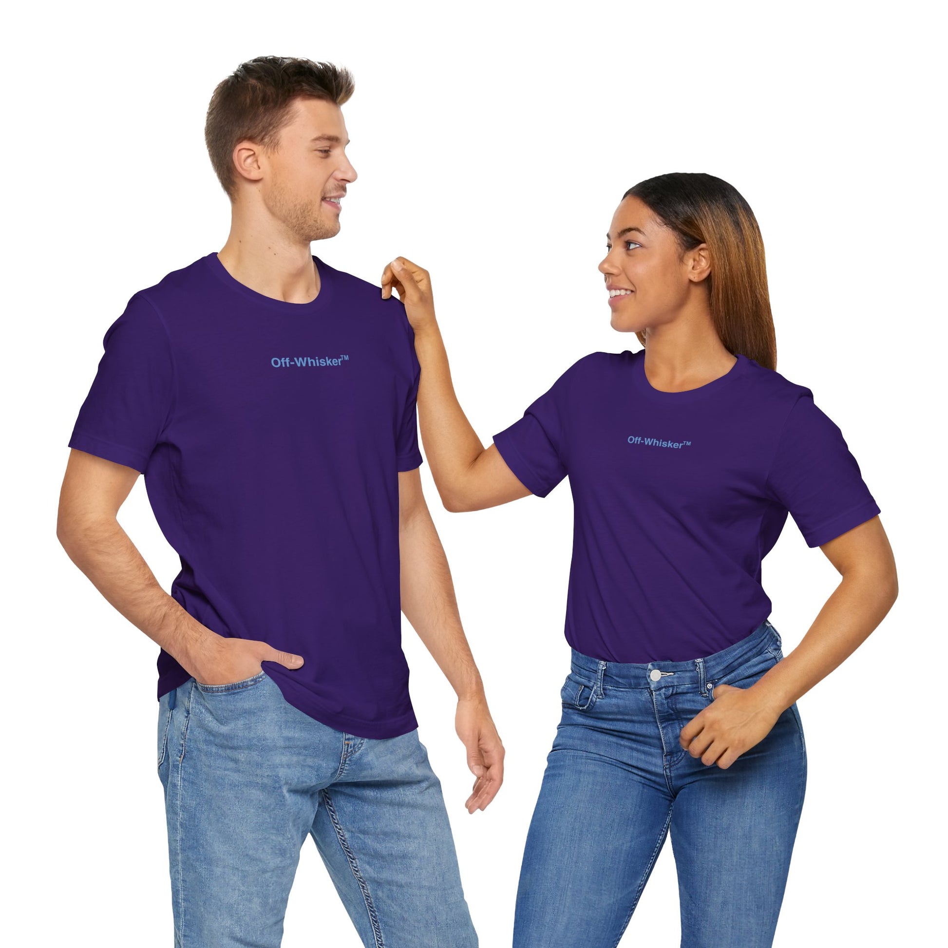 Couple in Signature Frame cat t shirts – matching cat shirts for cat lovers