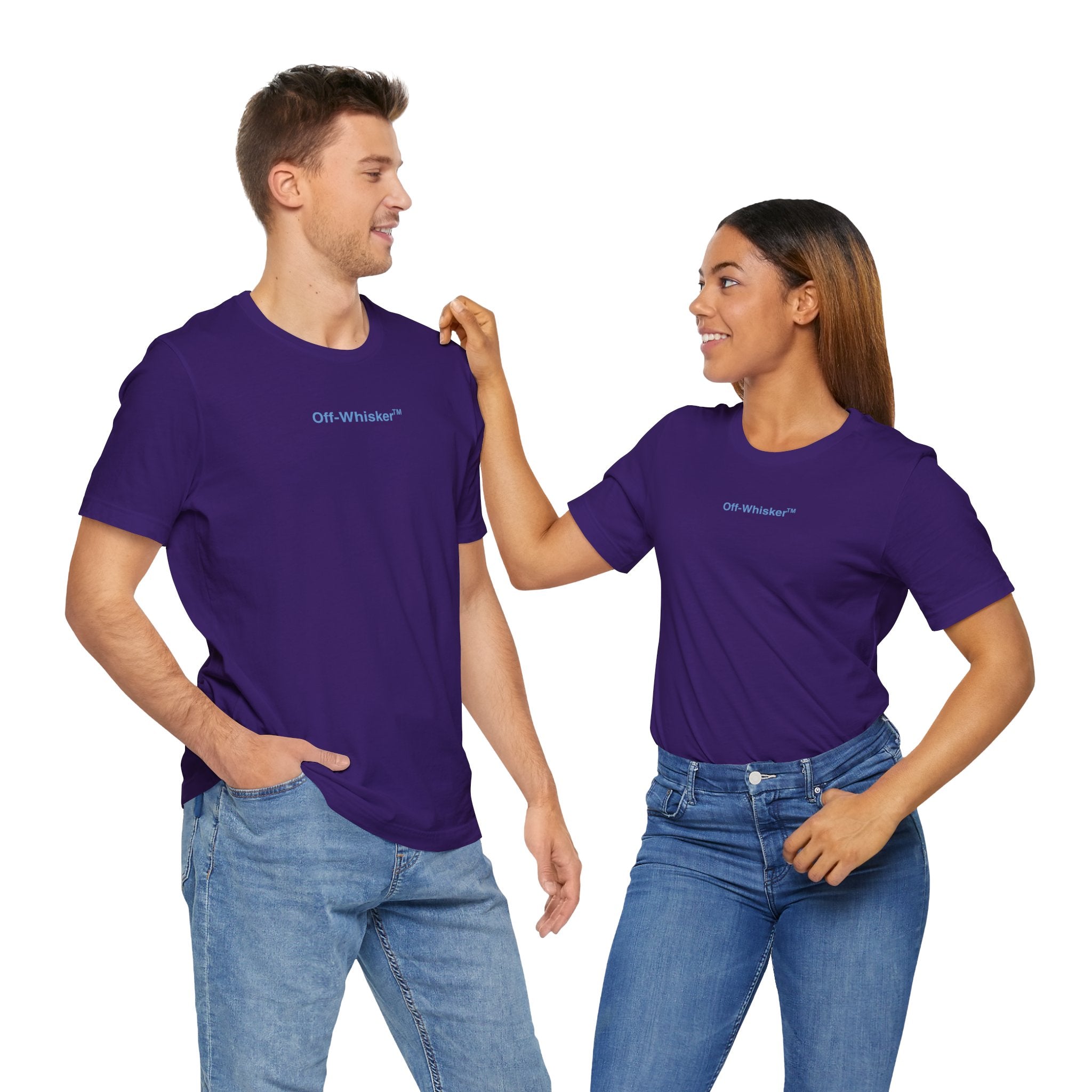 Couple in Signature Frame cat t shirts – matching cat shirts for cat lovers