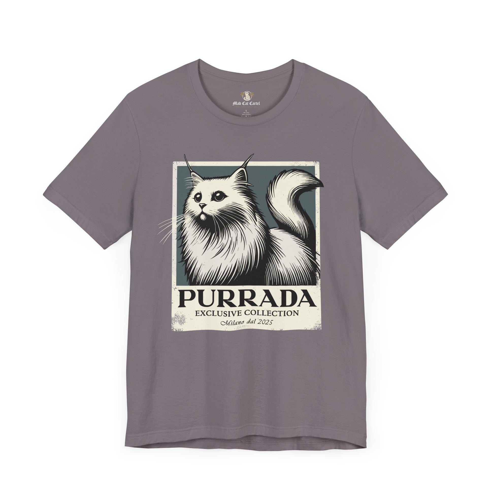 Storm Purrada Exclusive Milano Cat Graphic T Shirt, shirts for cat lovers unisex