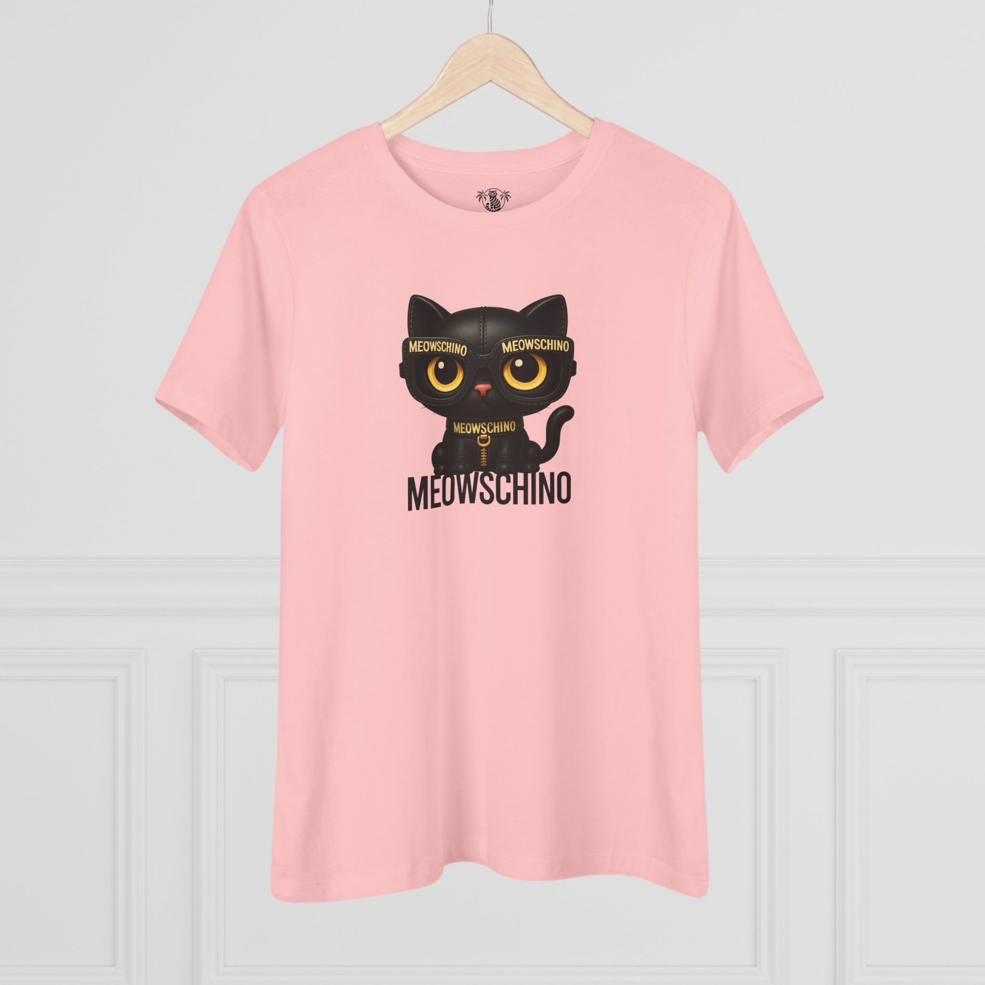 Pink t shirt on hanger cat graphic tees