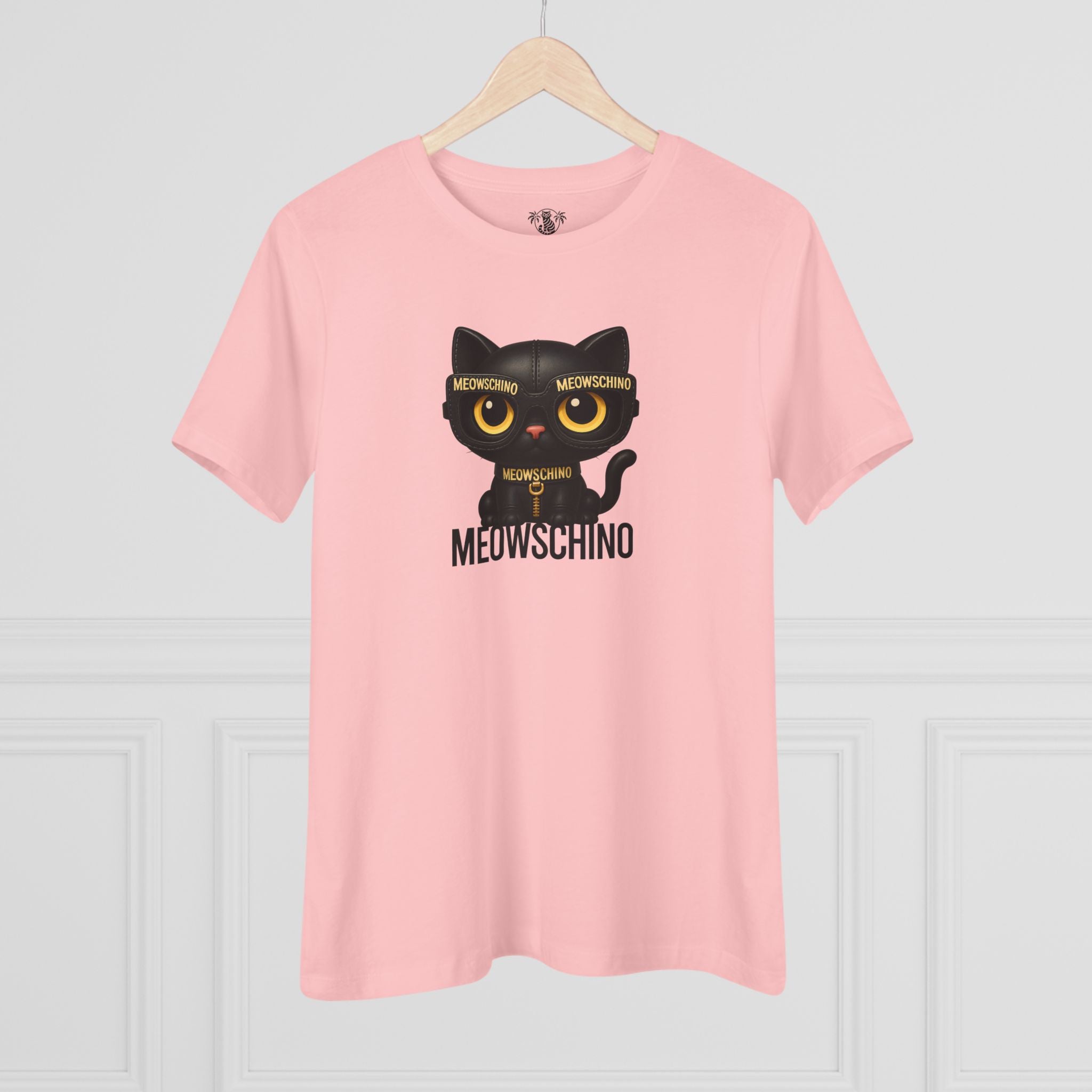 Pink t shirt on hanger cat graphic tees