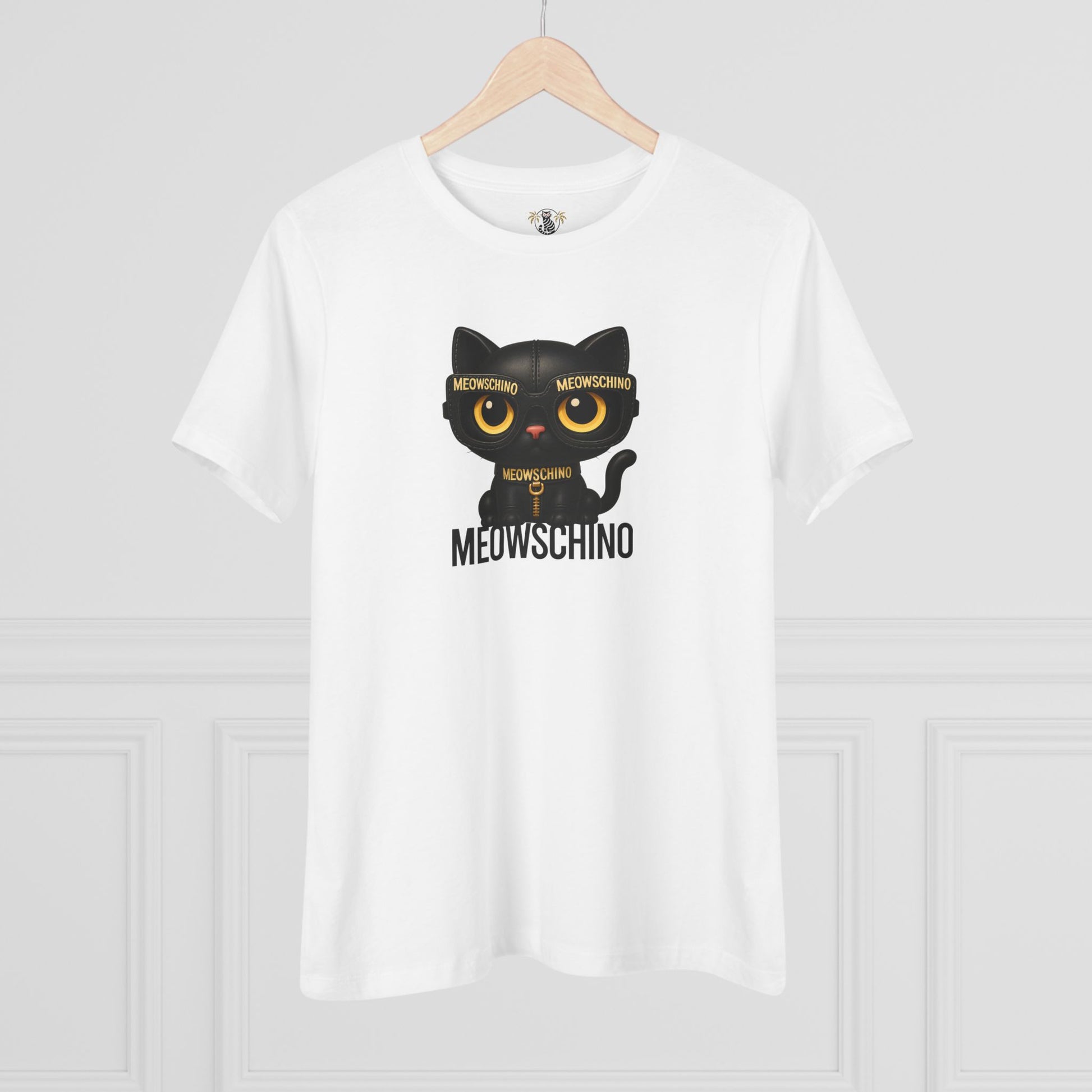 White t shirt on hanger cat tee shirts for women