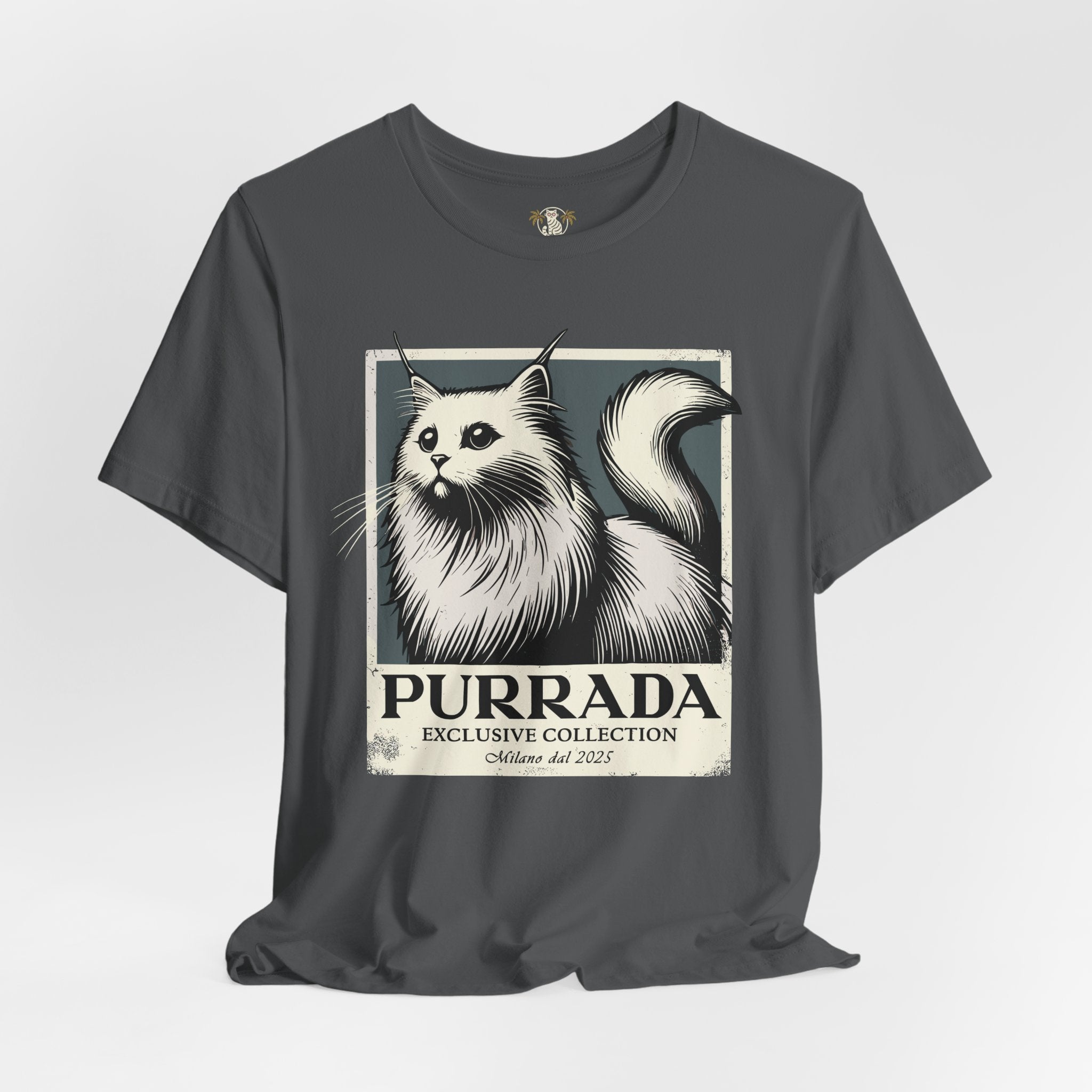 Purrada Exclusive Milano Cat Graphic T Shirt