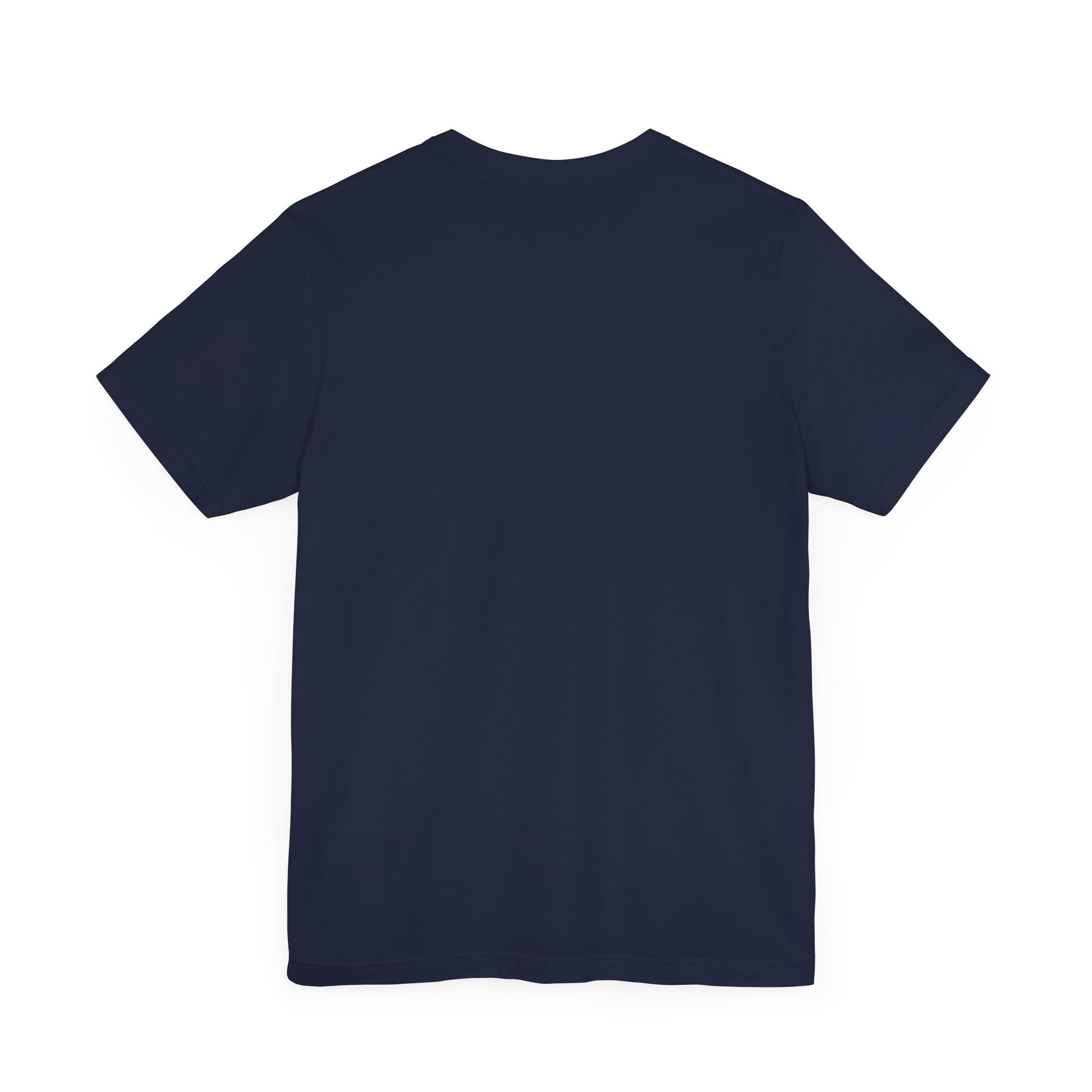 Funny adult shirts – navy unisex tee, plain front, no graphic