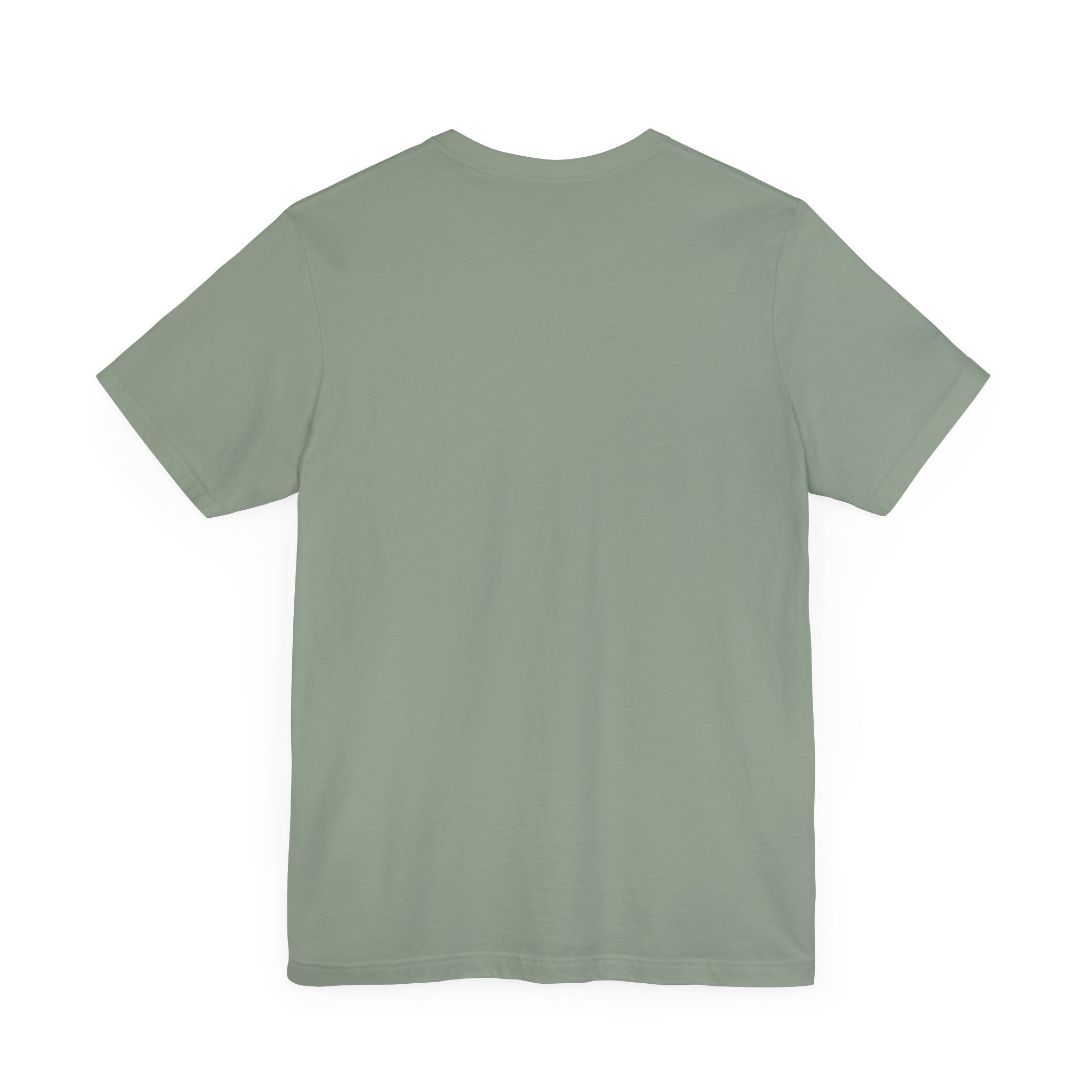 Dolce & Catbbana Don Royal Funny Designer Parody Cat T-Shirt in sage, back view