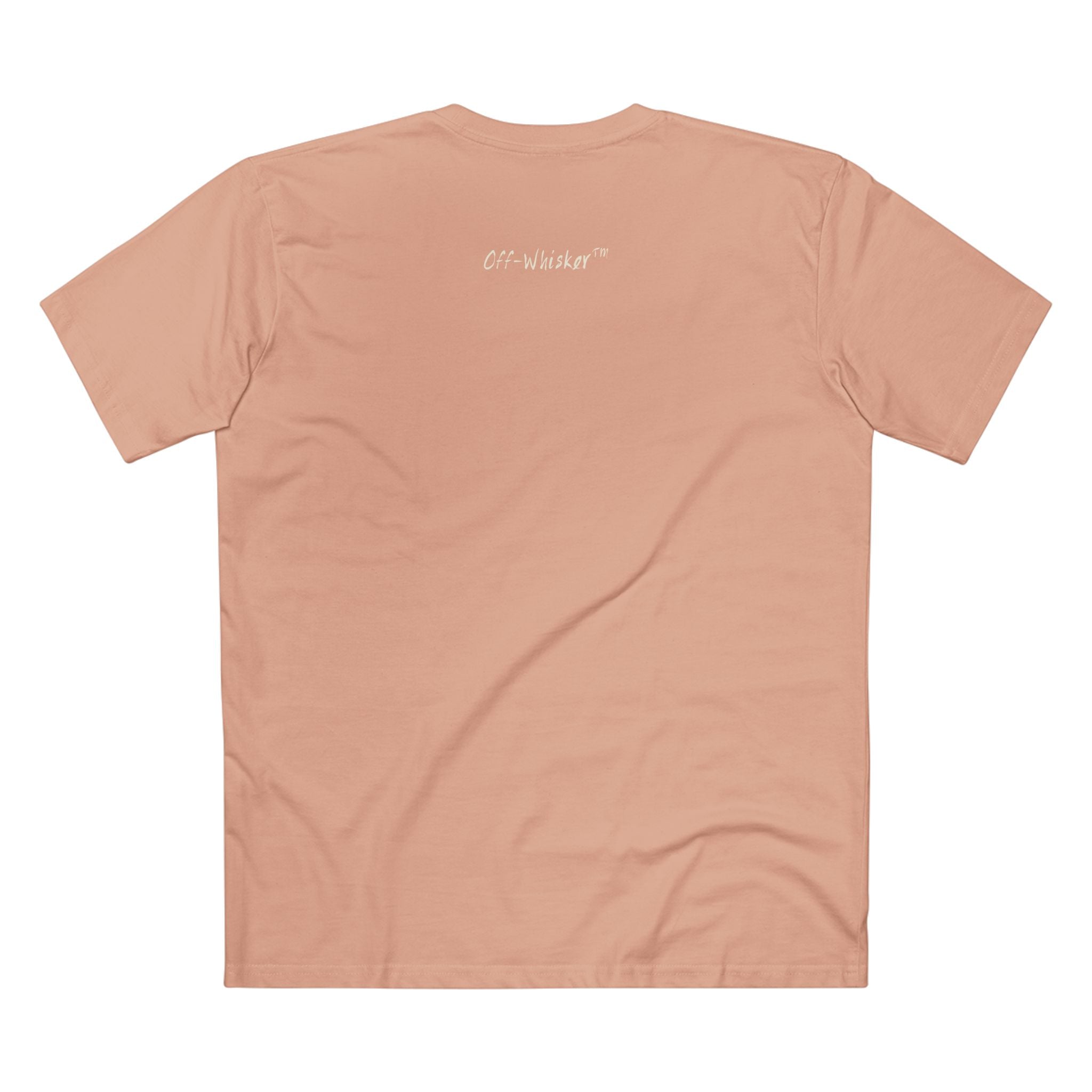 Off-Whisker Phantom Pounce Graphic T-Shirt in pale pink, back view