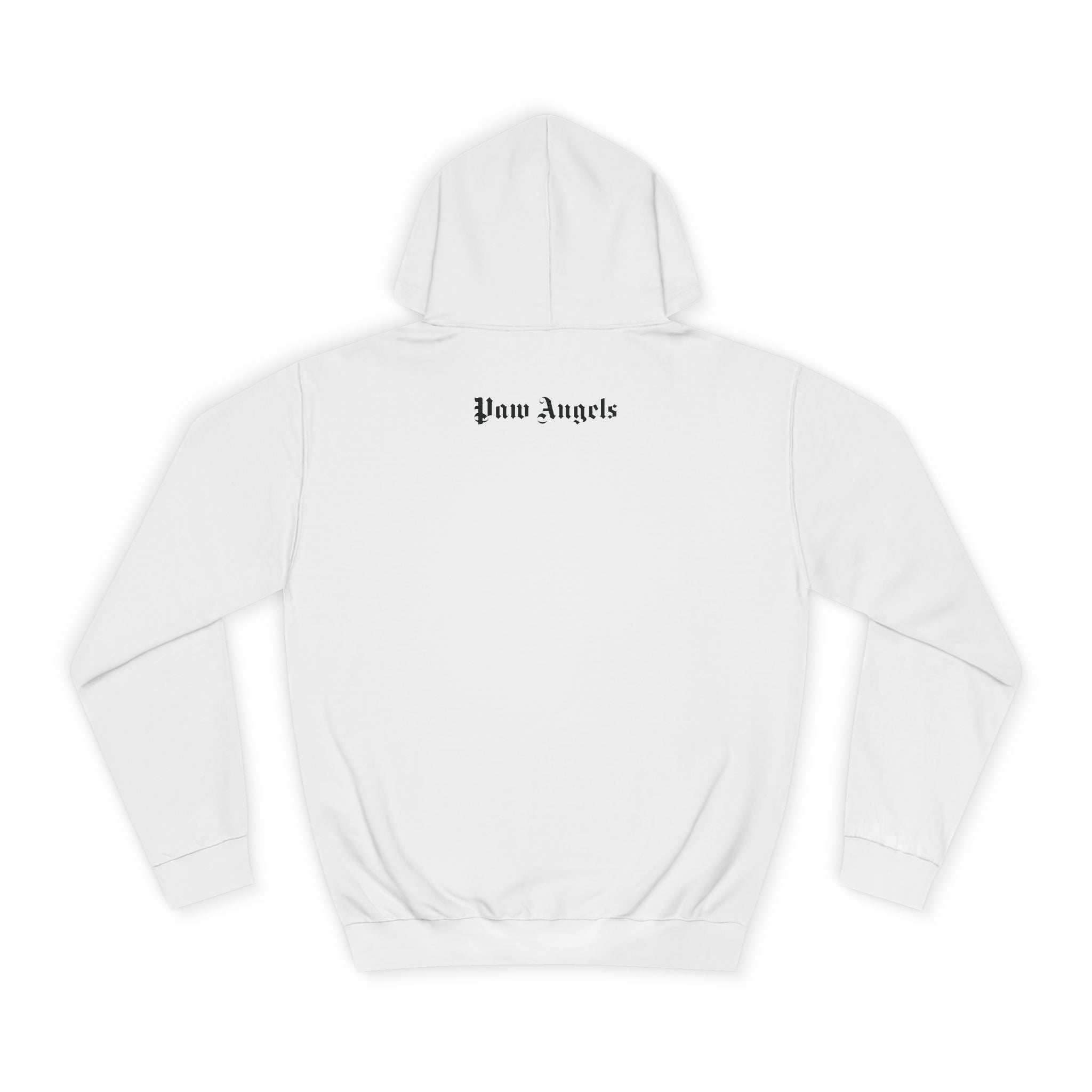Paw Angels Spray Cat Graphic Hoodie in arctic white, back view