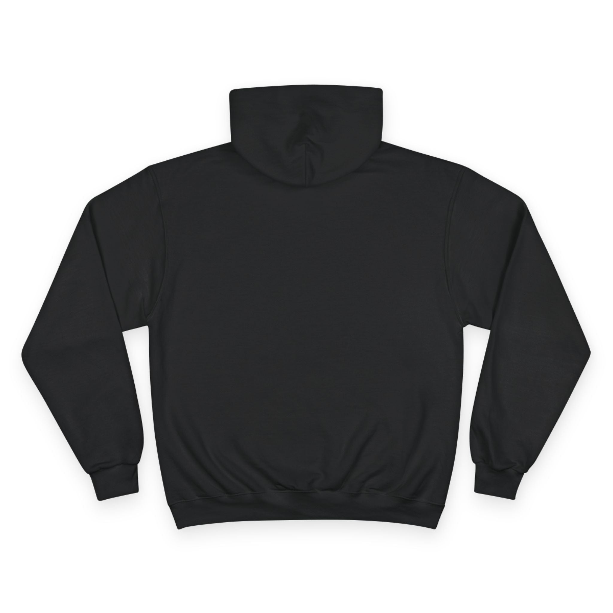 Pawlenciaga White Aura Kitty Graphic Black Hoodie, back view