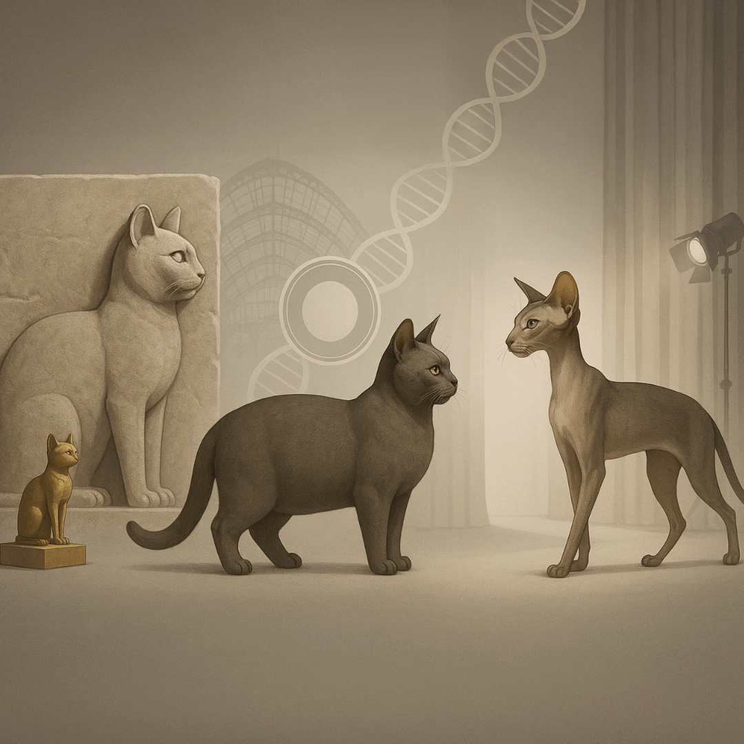 Cobby vs oriental cat body shapes shown as fashion inspiration