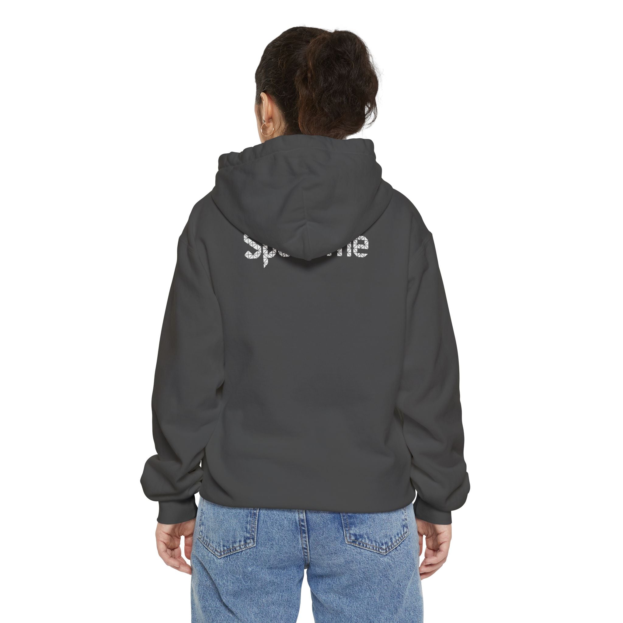 Spurreme Triangular Vision Cat Graphic Hoodie