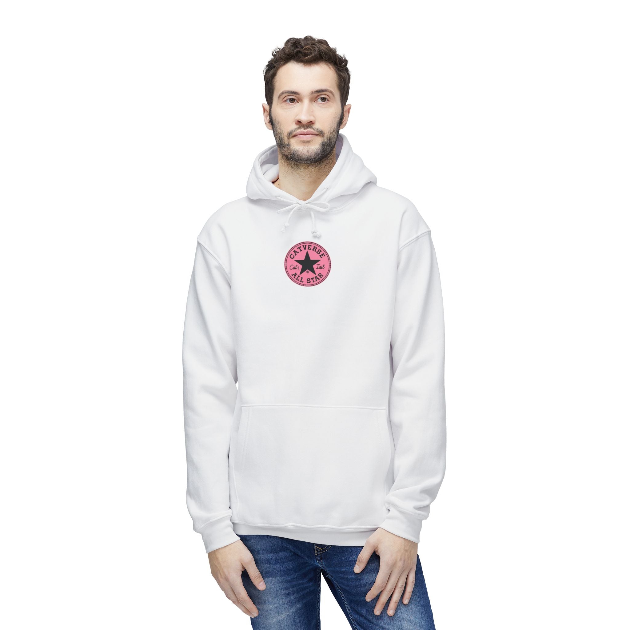 Catverse Chest Logo Apex Kick Cat Graphic Hoodie