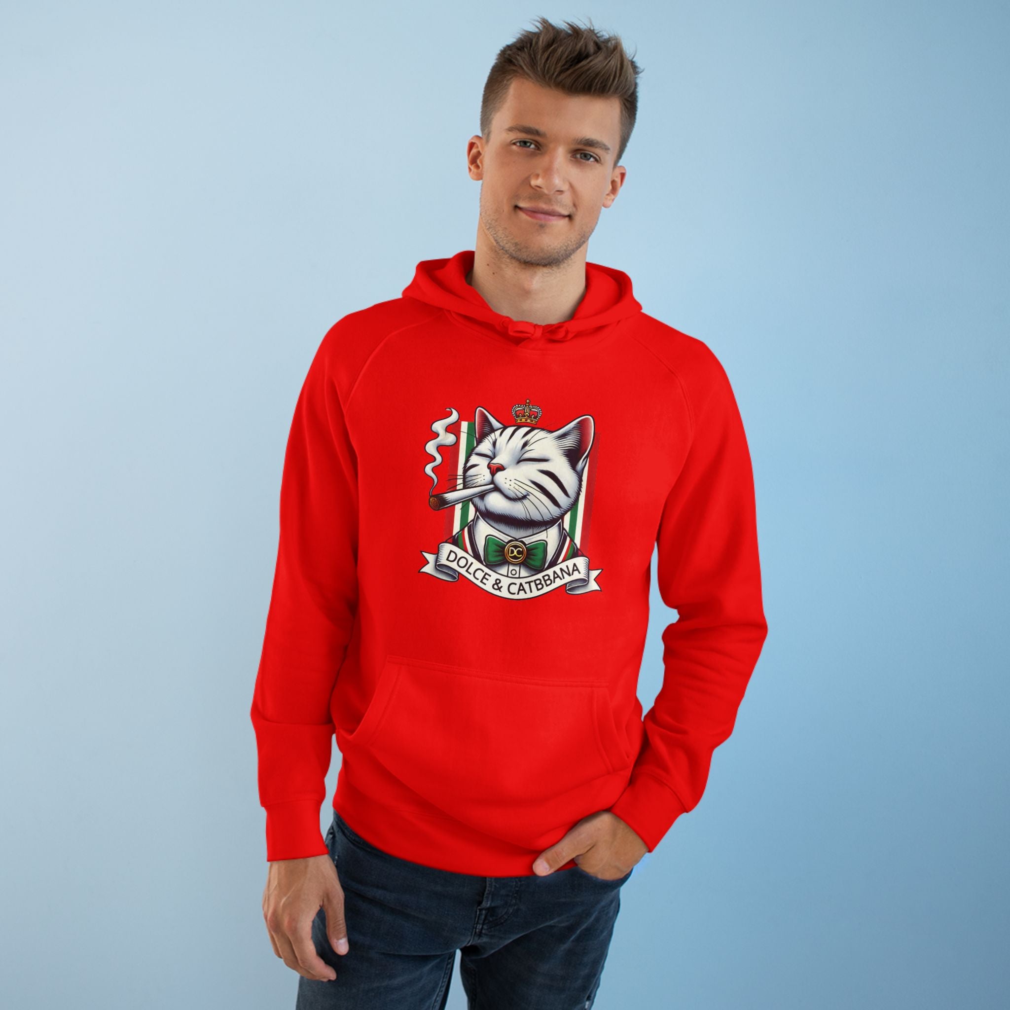 Dolce & Catbbana Don Royal Cat Graphic Hoodie