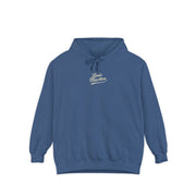 Louis Mewtton Chest Logo Galactic Fam Cat Graphic Blue Hoodie, cat mens hoodie