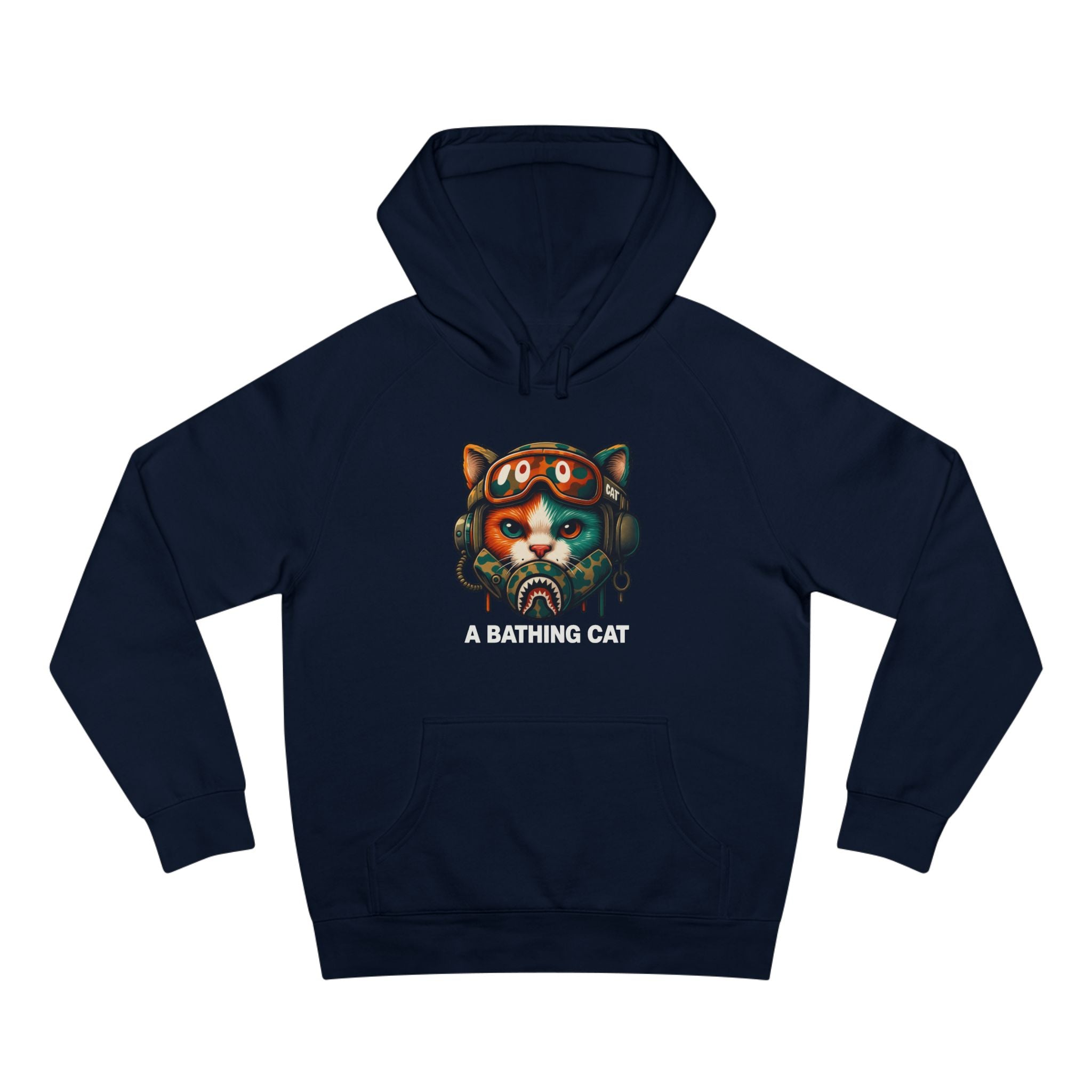 A Bathing Cat Tactical Pilot Graphic Hoodie
