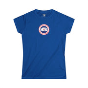 Canada Cat Kitty Program Logo Women’s Cat Tee Royal Blue flat lay front