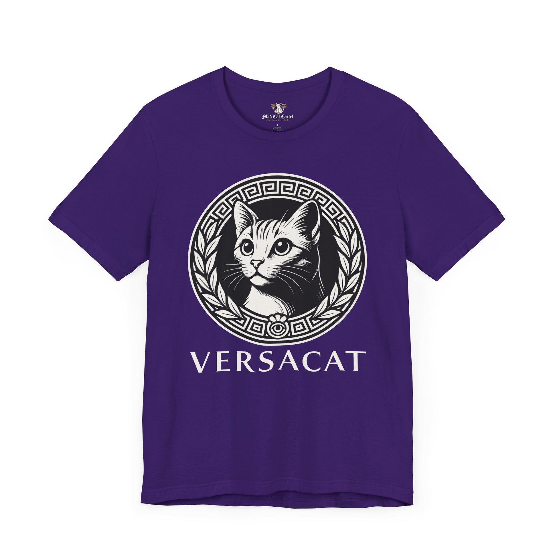 Team purple Versacat Royal Emblem cat lover shirt – stylish shirts for cat lovers