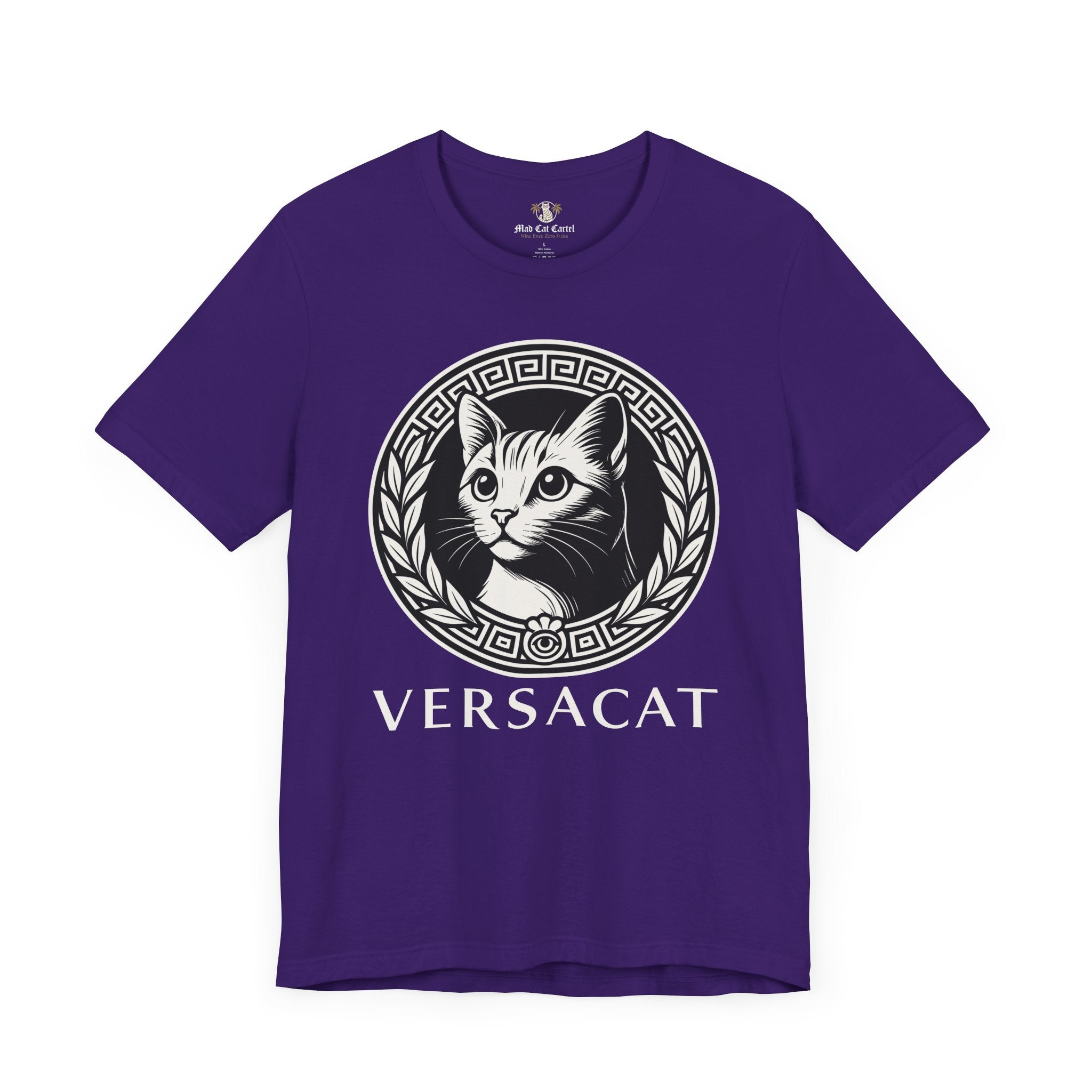 Team purple Versacat Royal Emblem cat lover shirt – stylish shirts for cat lovers