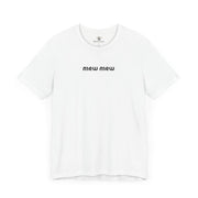 White Mew Mew Retro Gentlecat Graphic T-Shirt – funny cat tees unisex