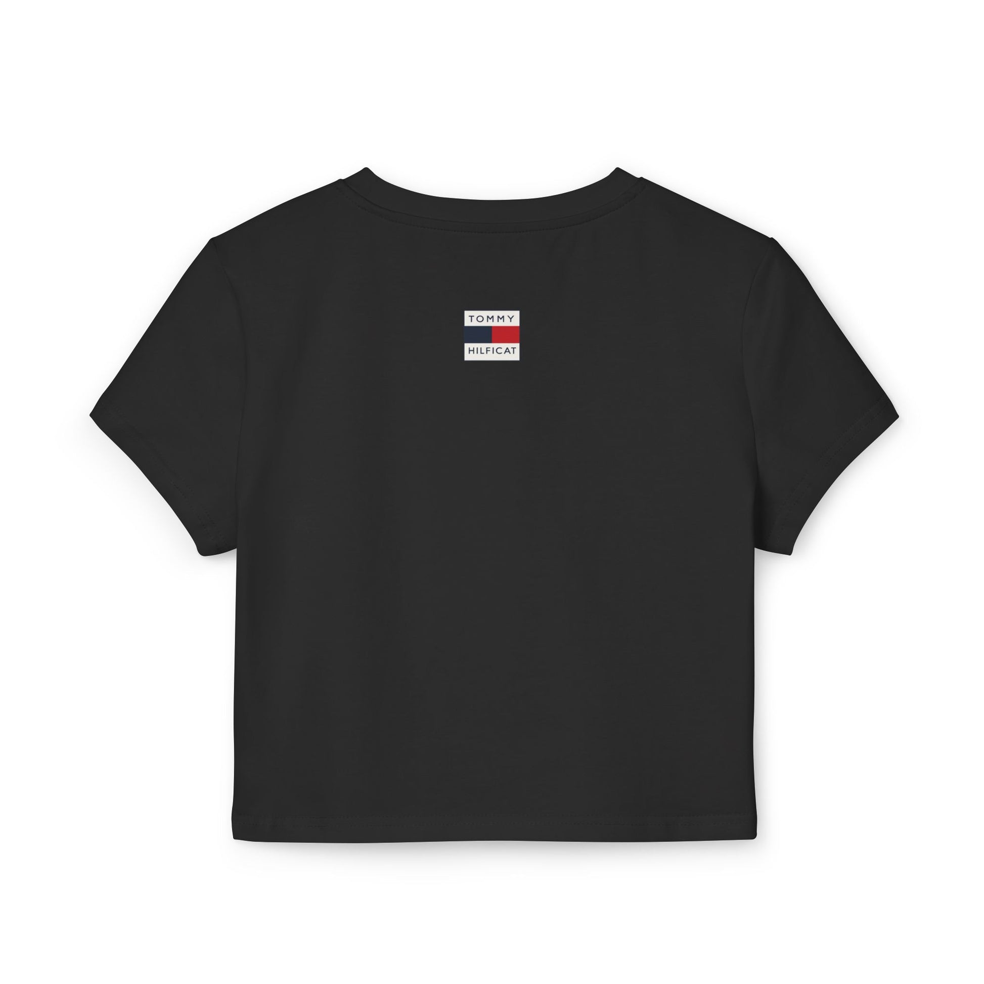 back view Black Baby Tee, cat clothes for humans