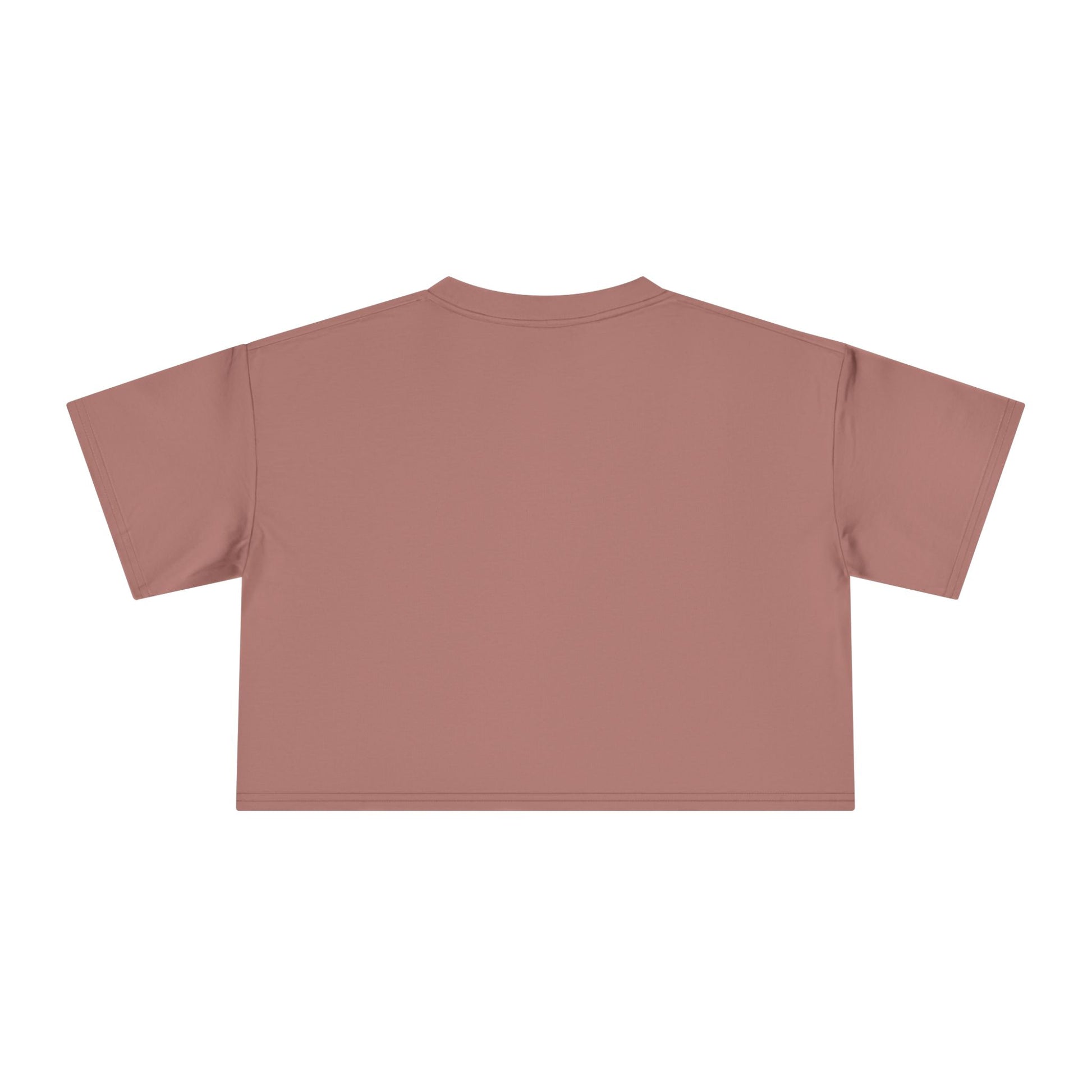 hazy pink Pawlenciaga crop top, back view, cat lover clothing