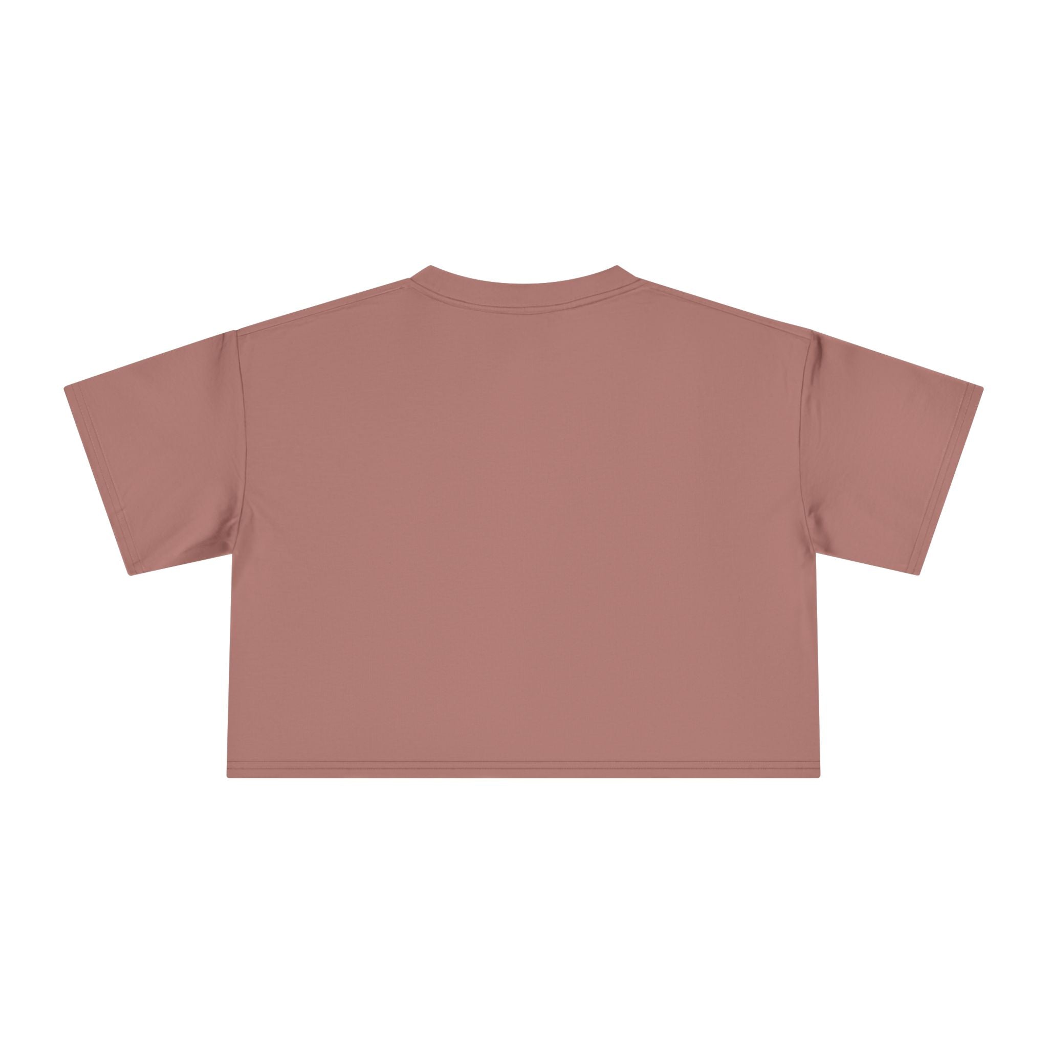 hazy pink Pawlenciaga crop top, back view, cat lover clothing