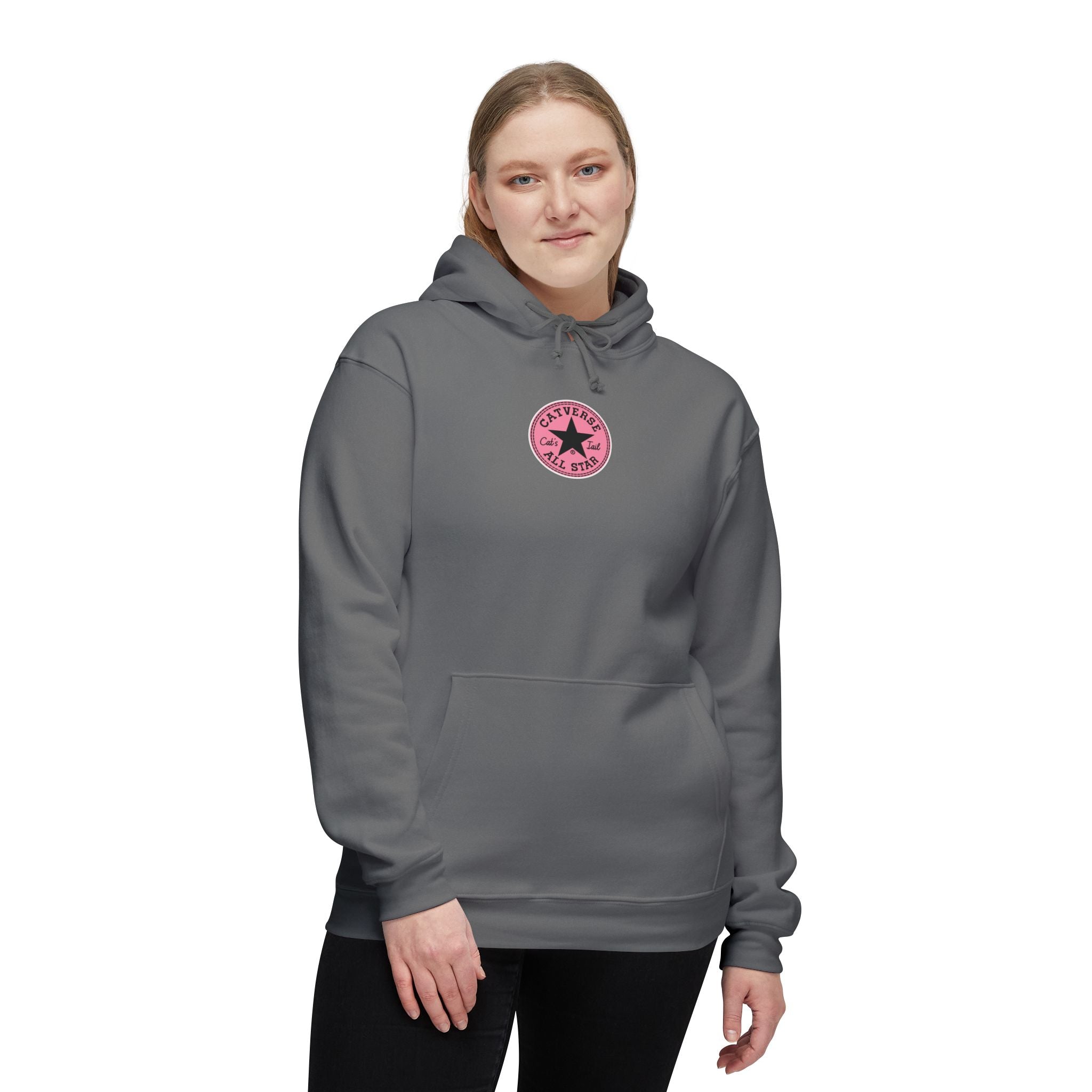 Catverse Chest Logo Apex Kick Cat Graphic Hoodie