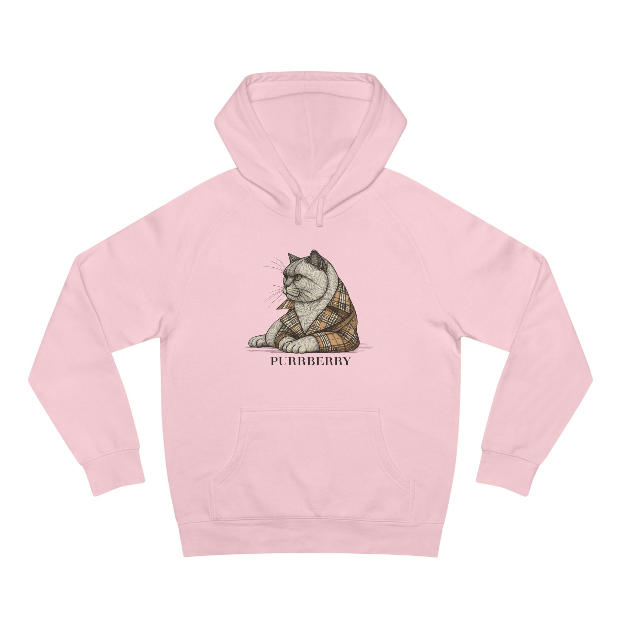 Purrberry London Coat Club Cat Graphic Hoodie