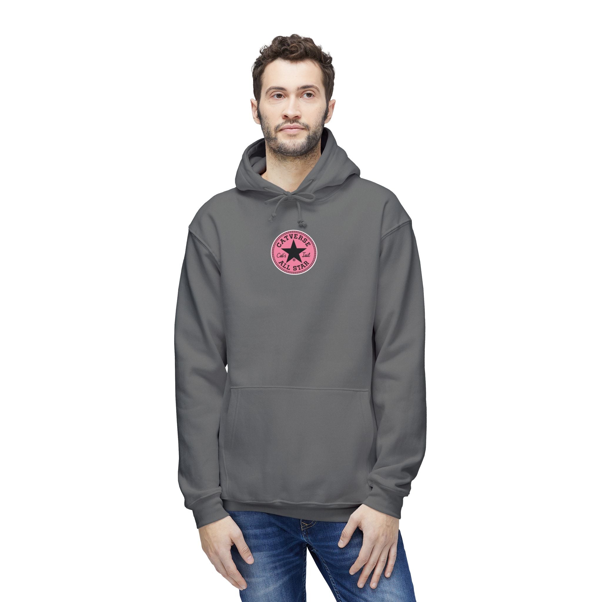 Catverse Chest Logo Apex Kick Cat Graphic Hoodie