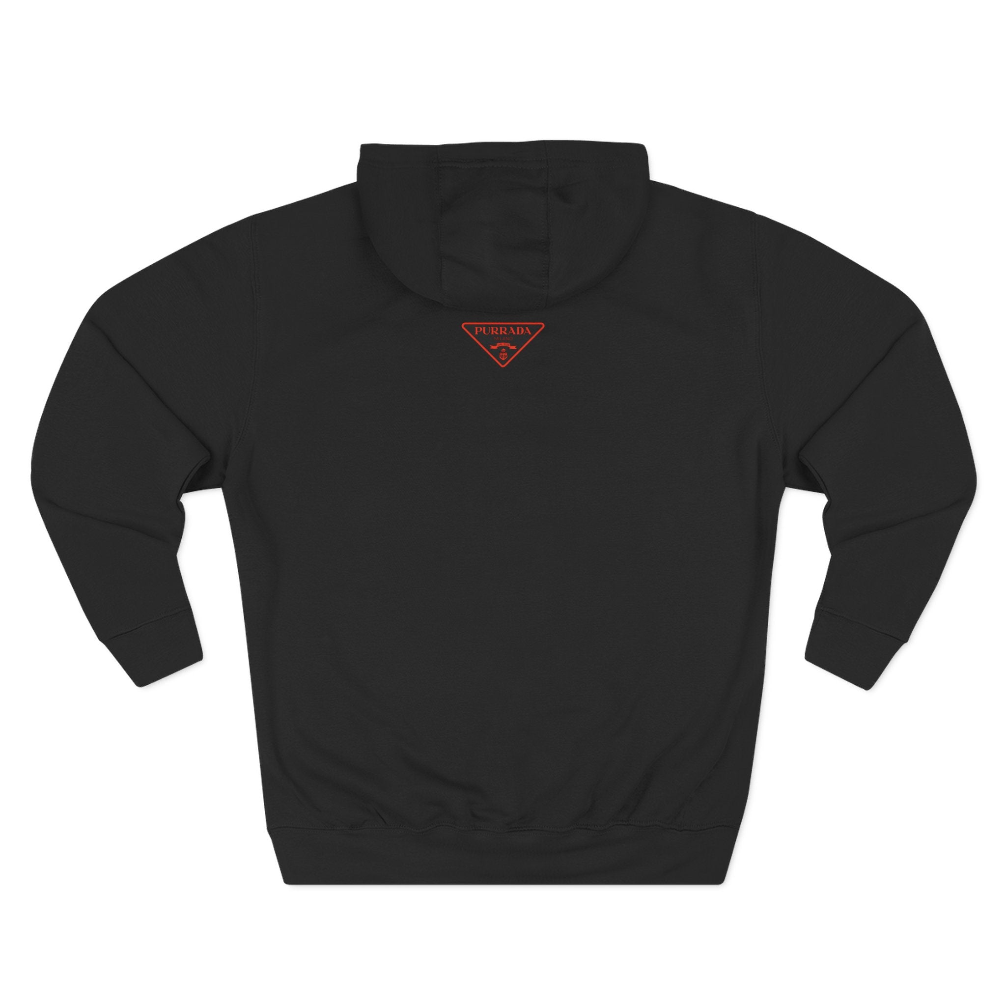 Purrada Devil Cat Graphic Black Hoodie