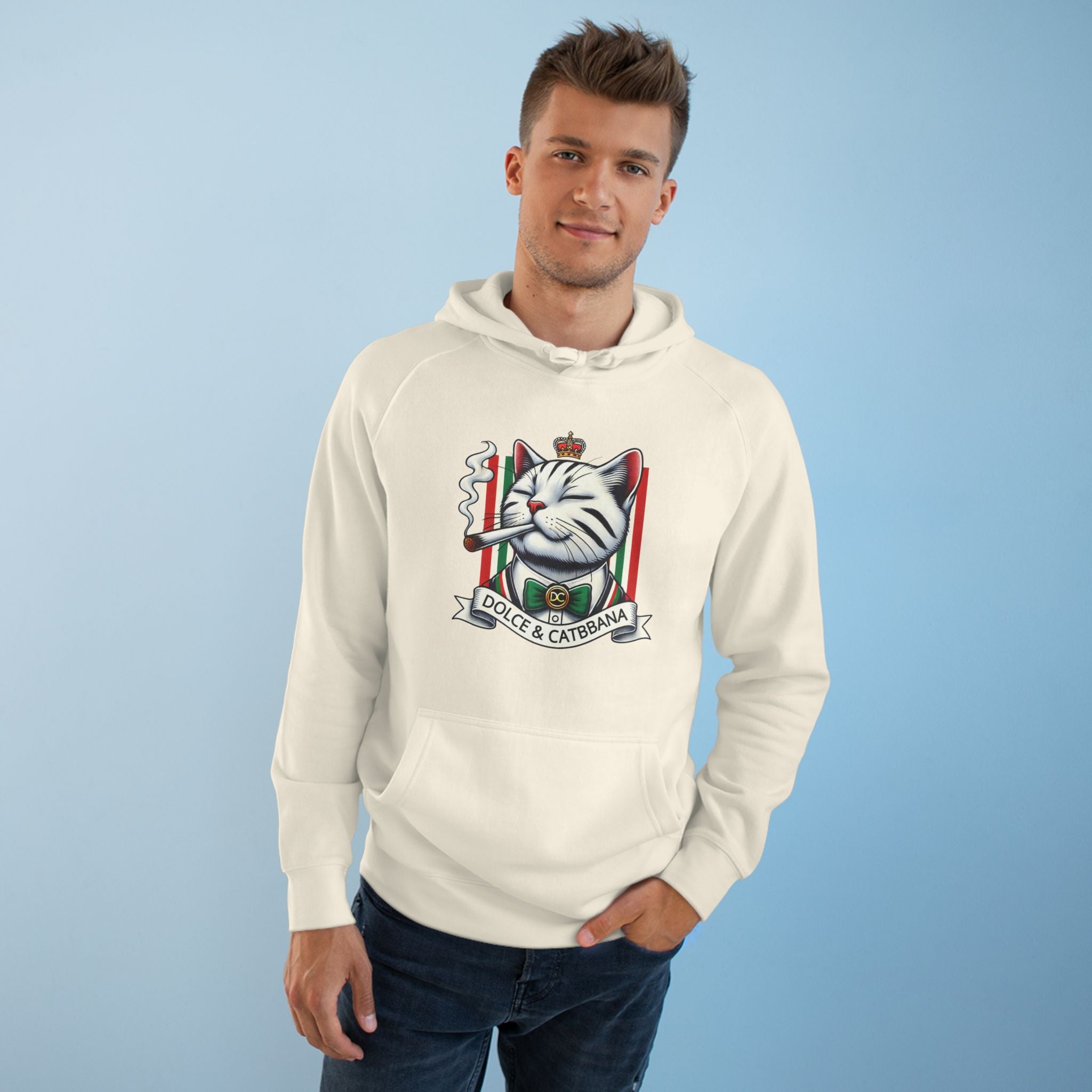 Dolce & Catbbana Don Royal Cat Graphic Hoodie