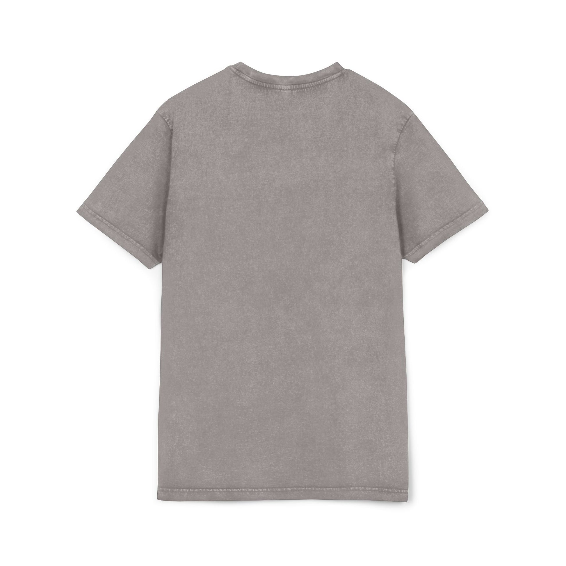 Off-Whisker Drift Cat Sketch Acid Washed T Shirt Asphalt Gray, plain back view, things to get cat lovers
