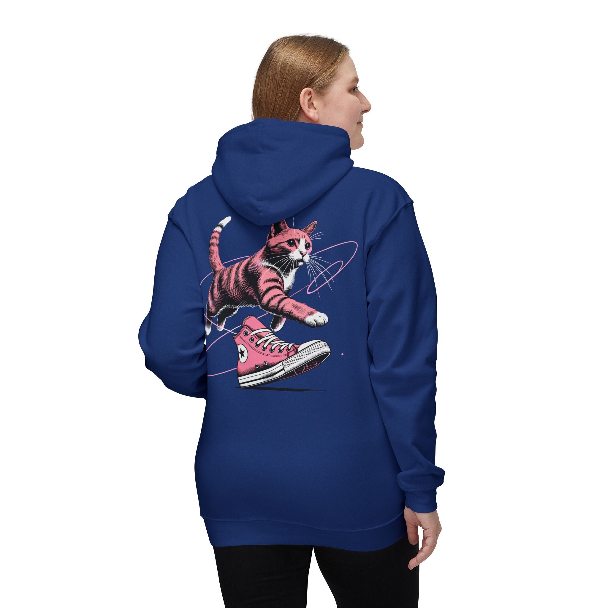 Catverse Chest Logo Apex Kick Cat Graphic Hoodie
