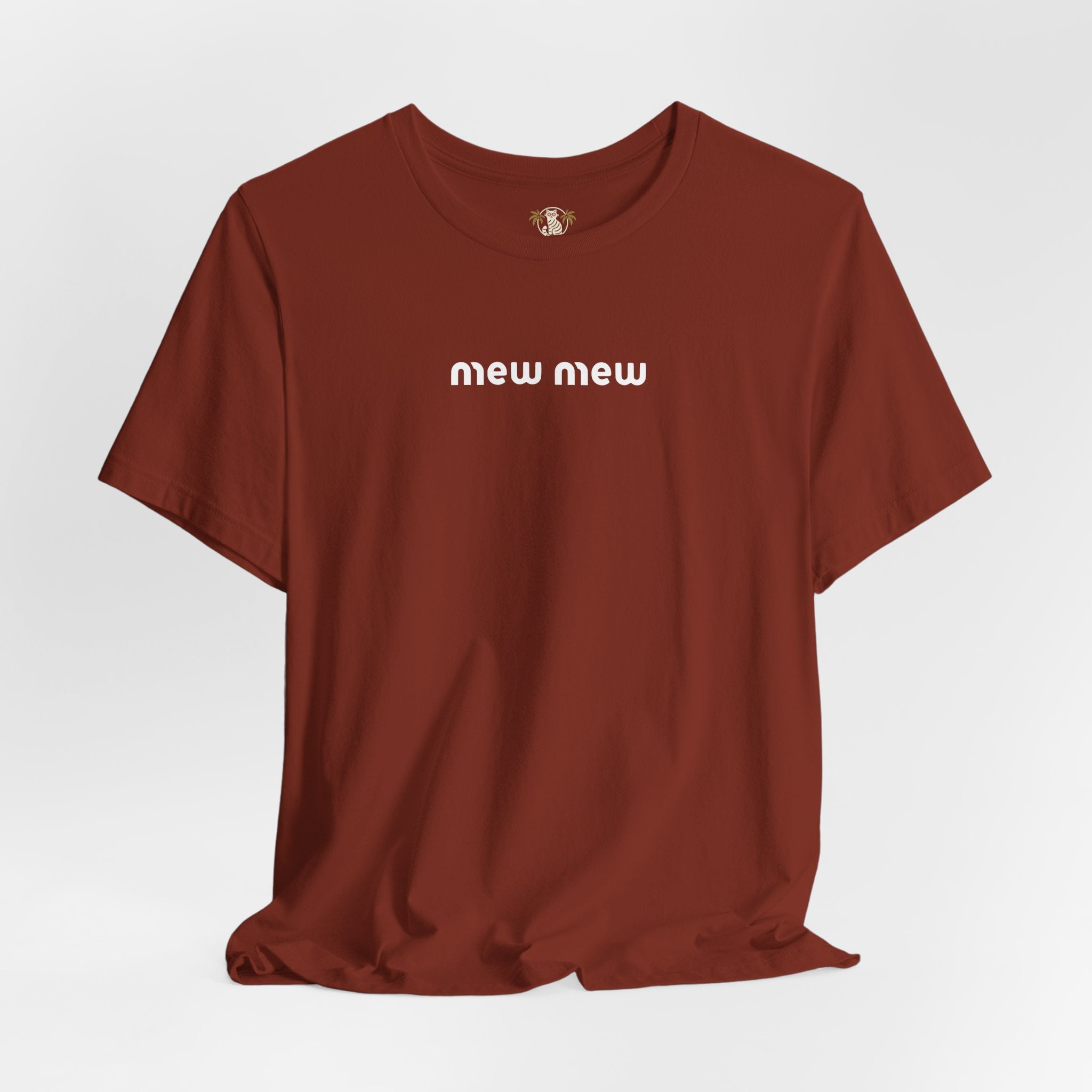 Rust Mew Mew Retro Gentlecat Graphic T-Shirt flat lay – cat lover shirts