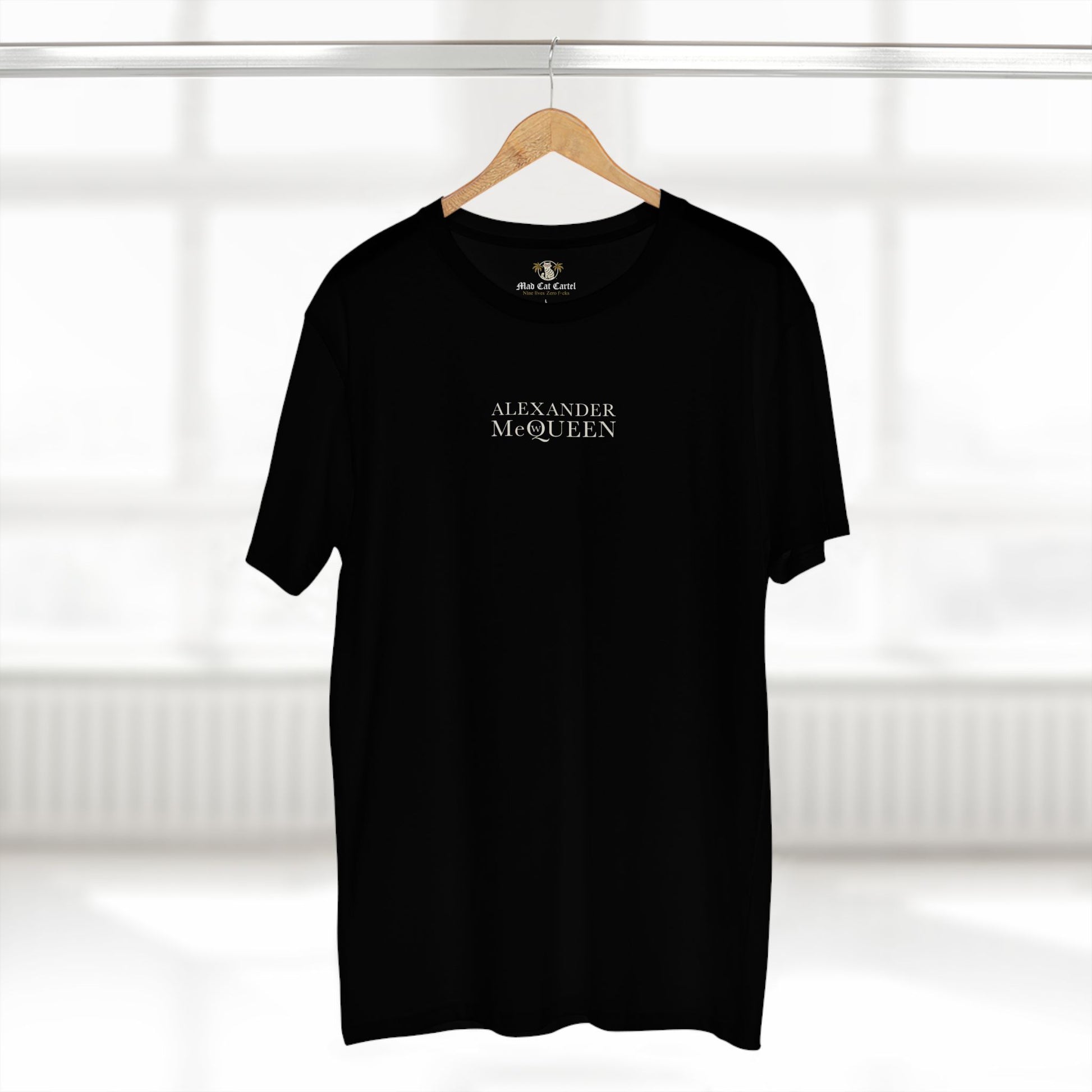 black graphic t-shirt
