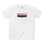 Mewcci Floral Vision Cat Graphic T Shirt in White – cat themed shirt, cat graphic tee, items for cat lovers, flower graphic shirt
