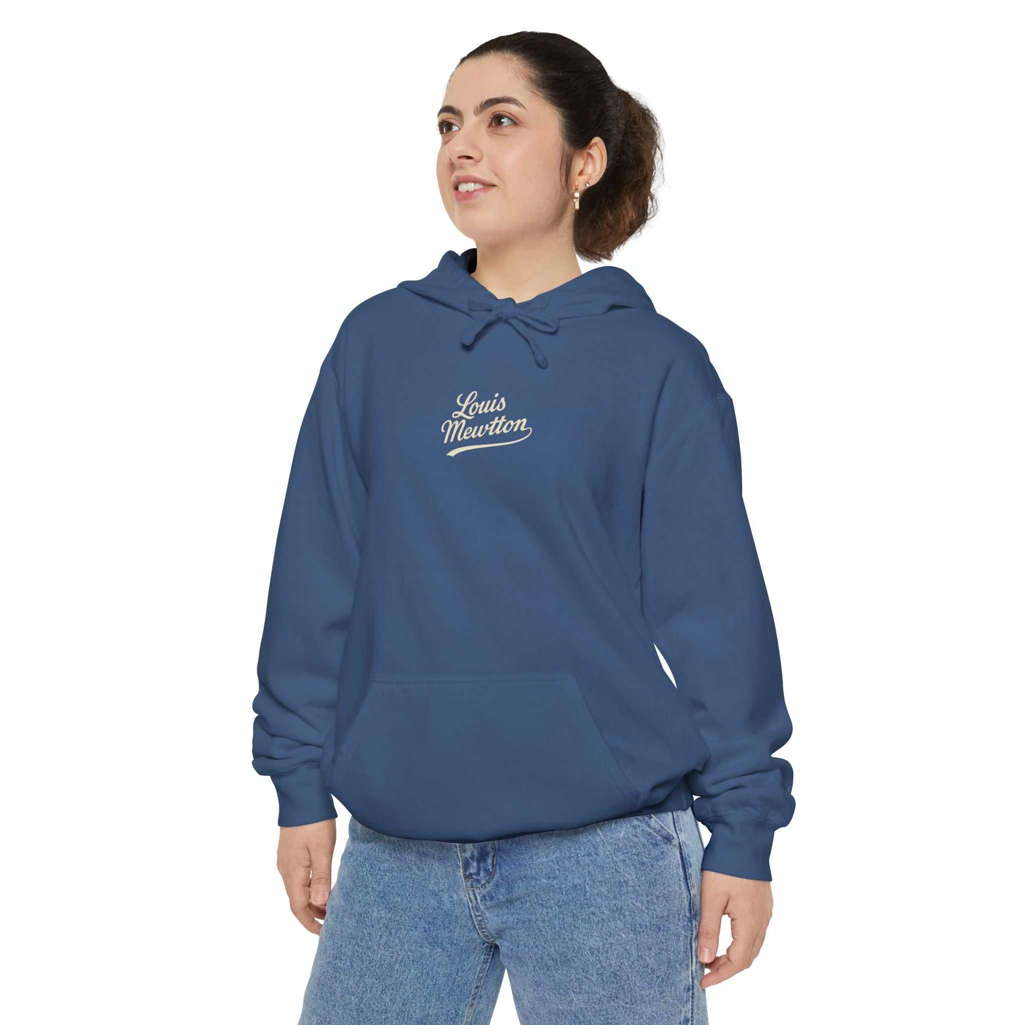Louis Mewtton Chest Logo Galactic Fam Cat Graphic Hoodie