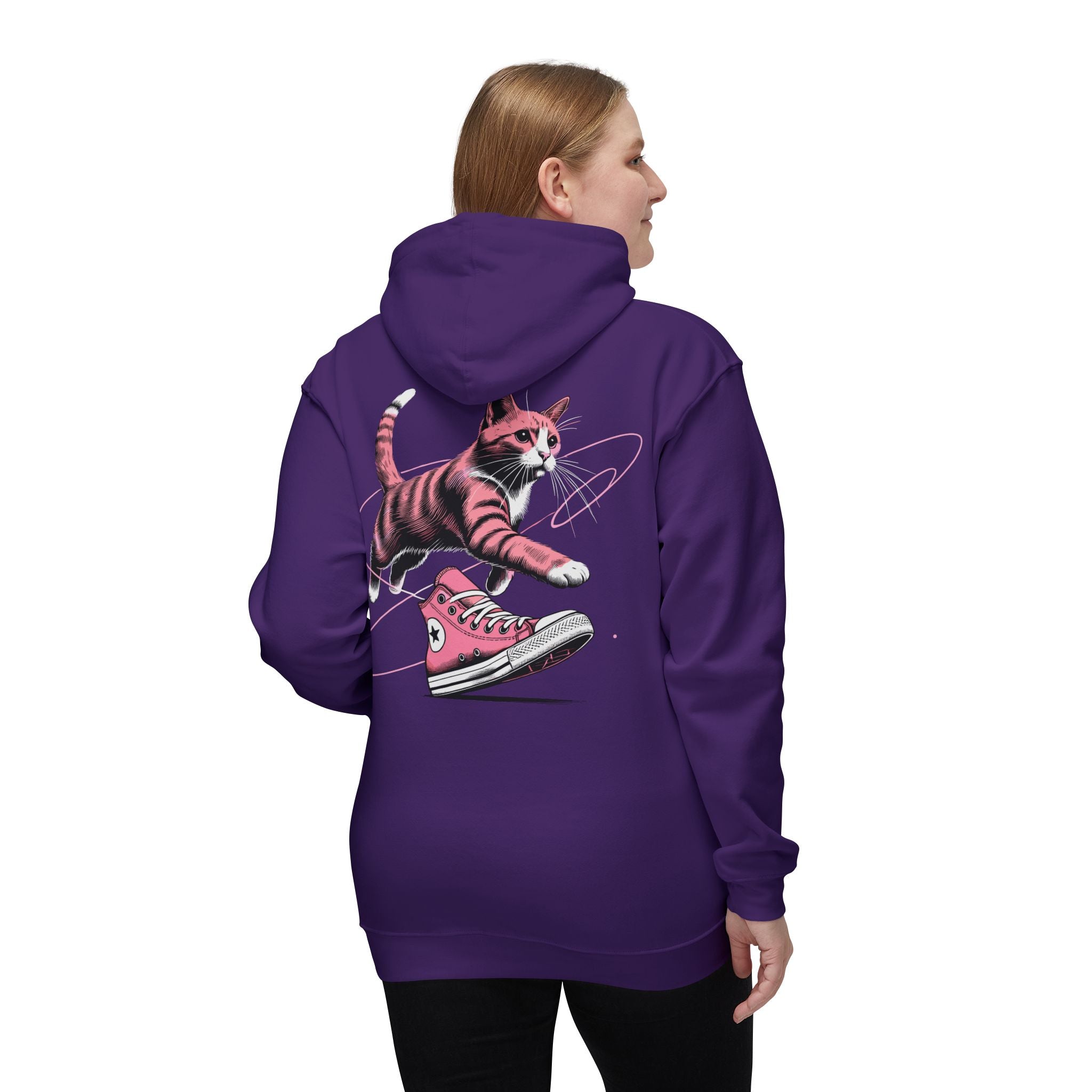 Catverse Chest Logo Apex Kick Cat Graphic Hoodie