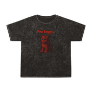 Paw Angels Red Kitty Aura Mineral Wash T Shirt