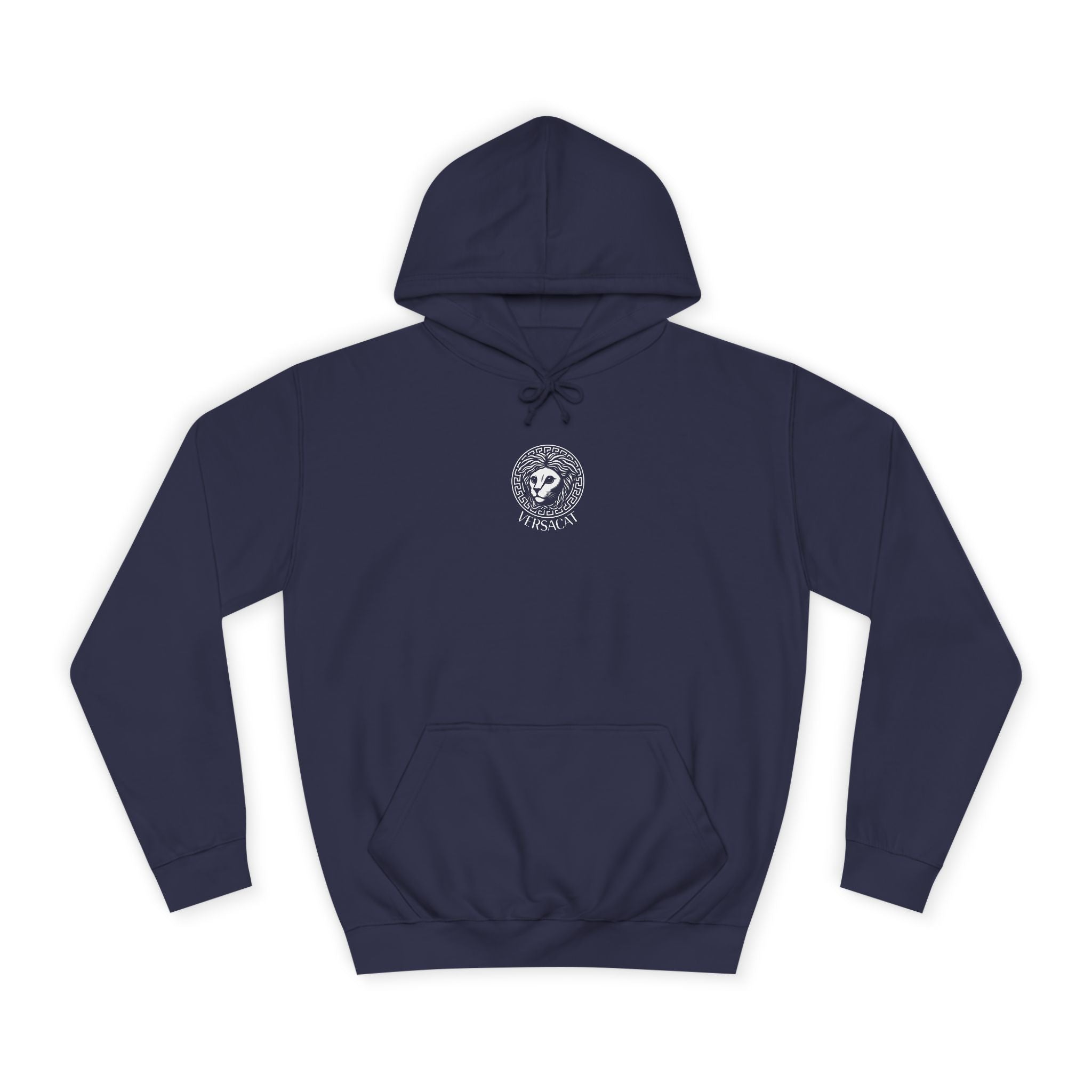 Versacat Chest Logo Cat Graphic Hoodie